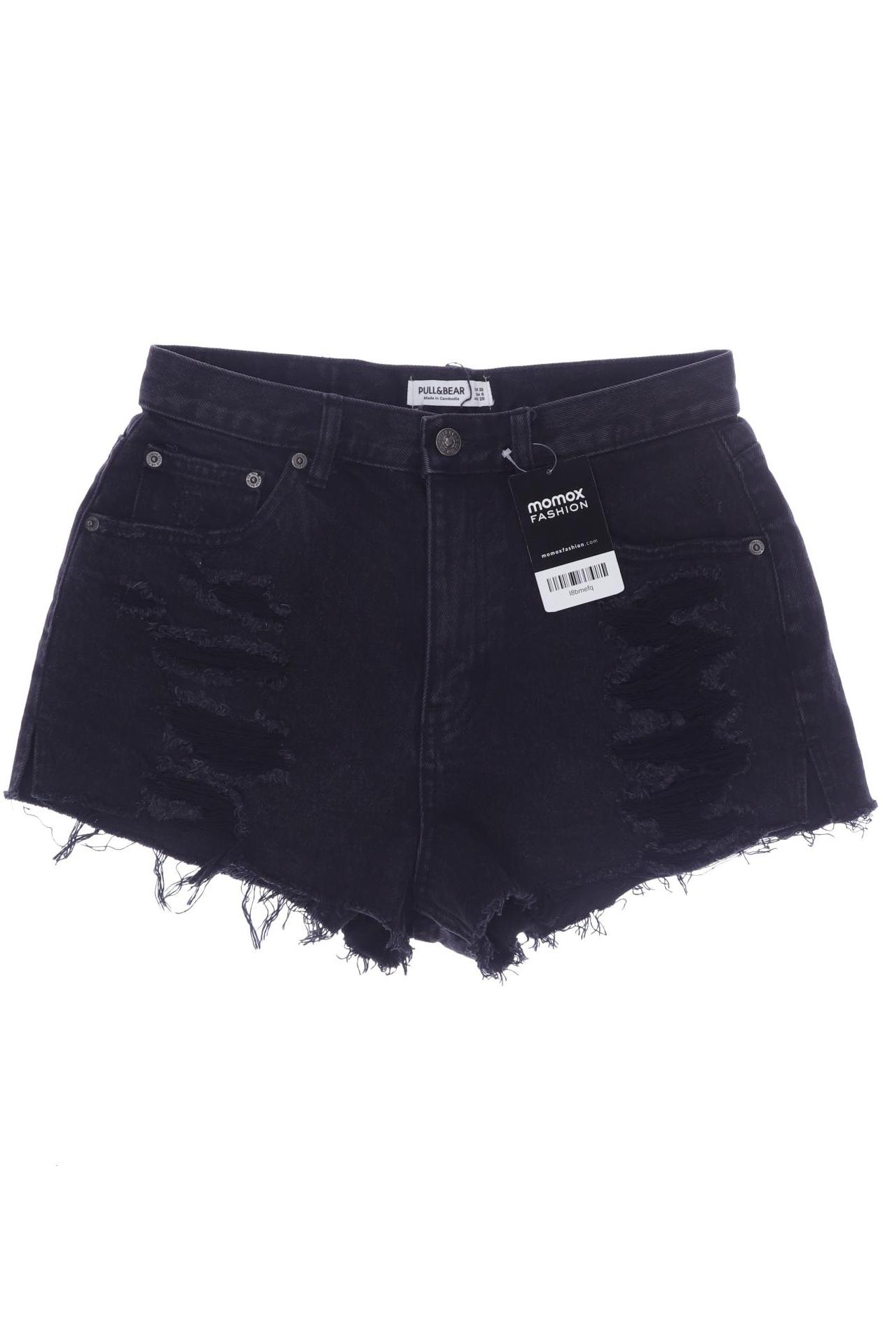 

Pull & Bear Damen Shorts, schwarz, Gr. 38