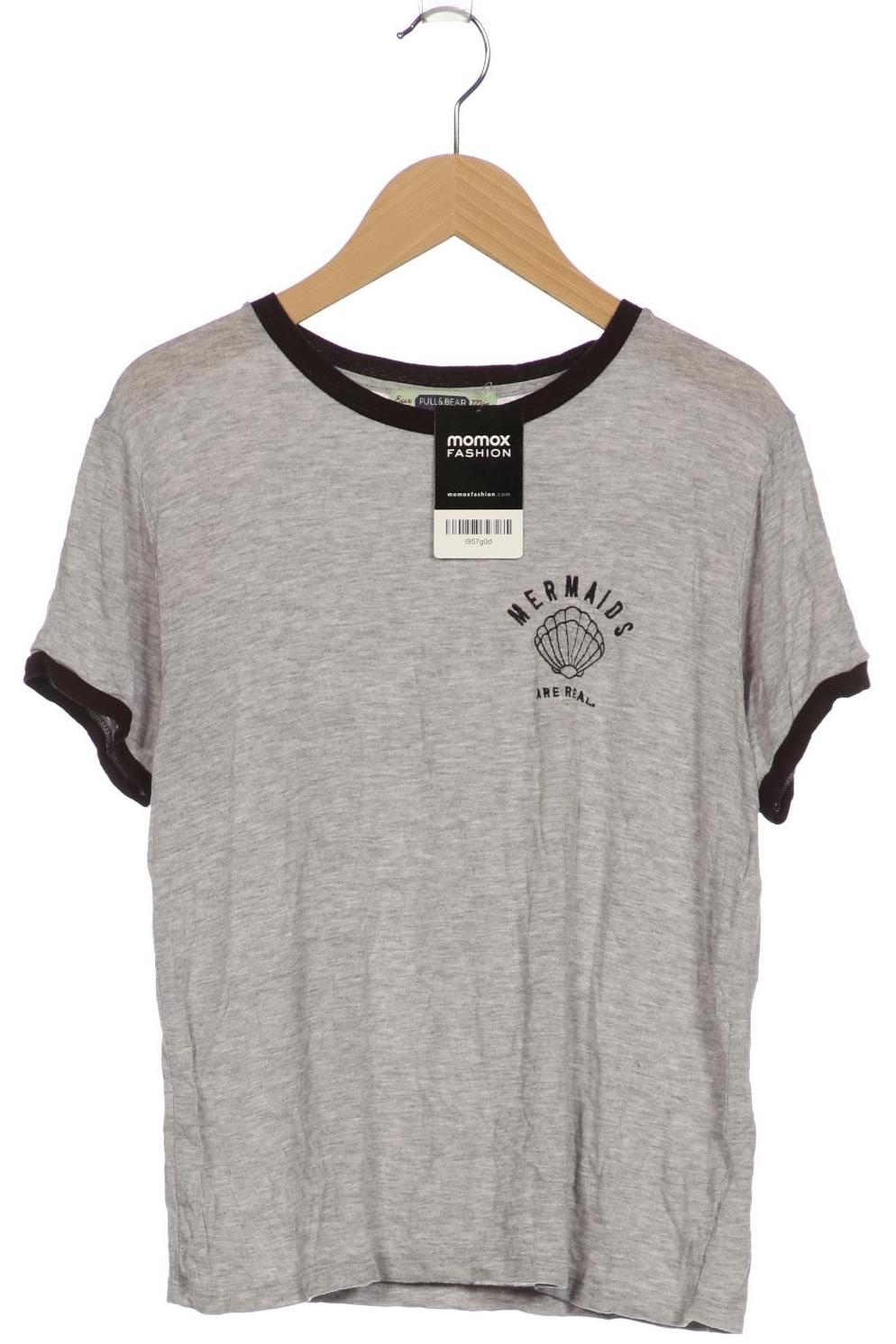 

Pull & Bear Damen T-Shirt, grau, Gr. 38