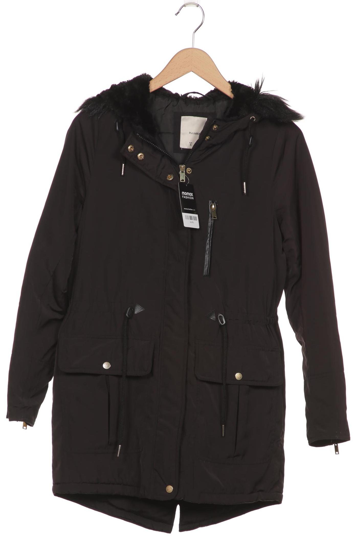 

Pull & Bear Damen Mantel, schwarz, Gr. 36
