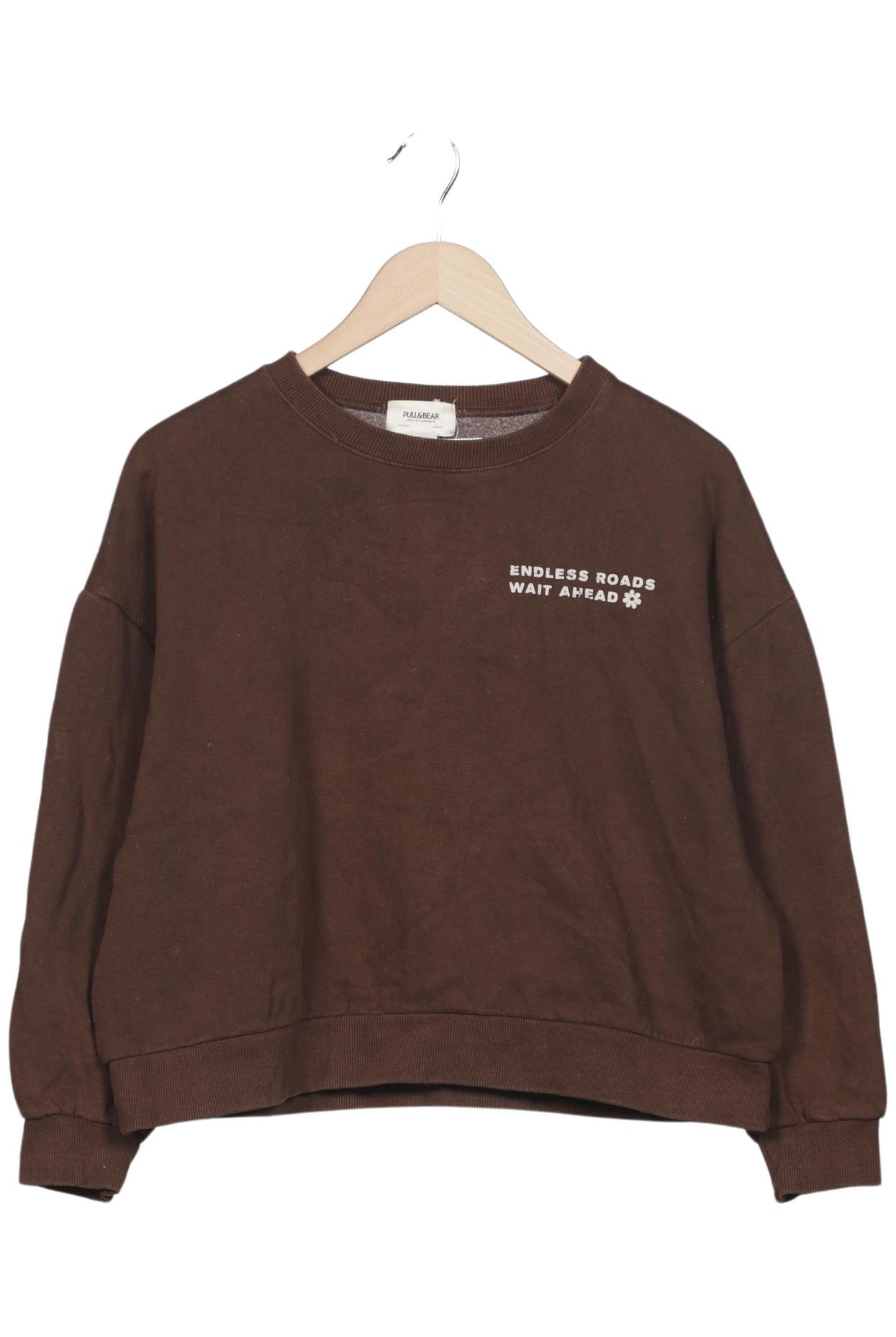 

Pull & Bear Damen Sweatshirt, braun, Gr. 36