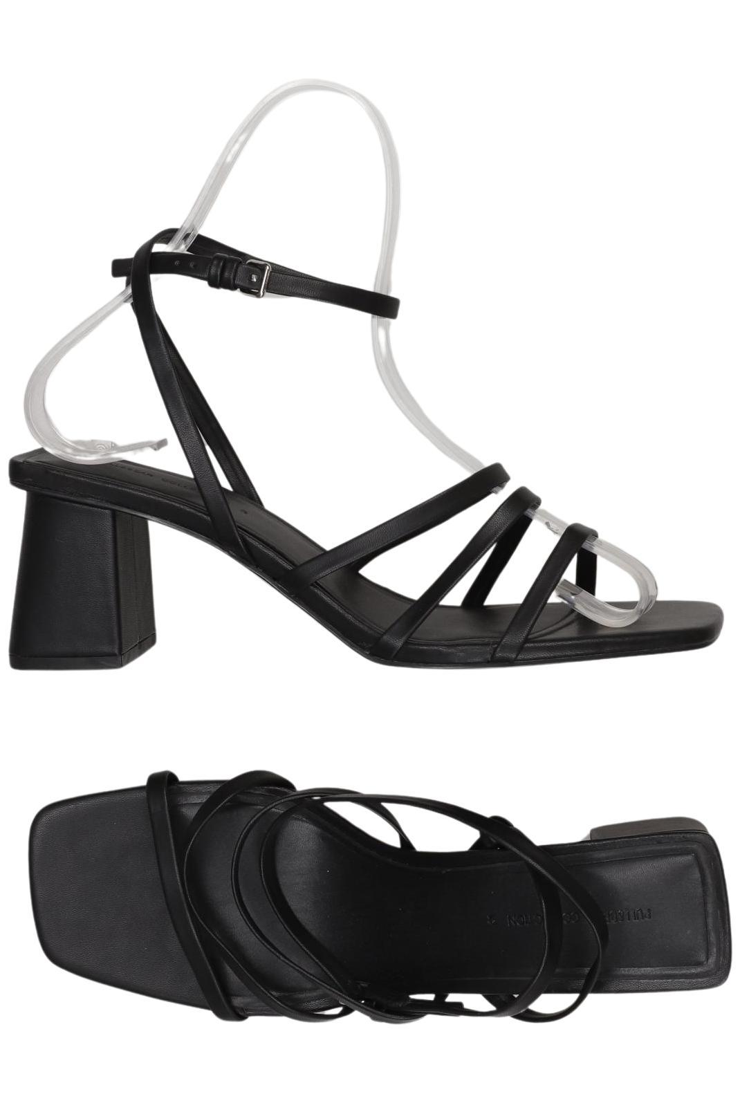 

Pull & Bear Damen Sandale, schwarz, Gr. 41