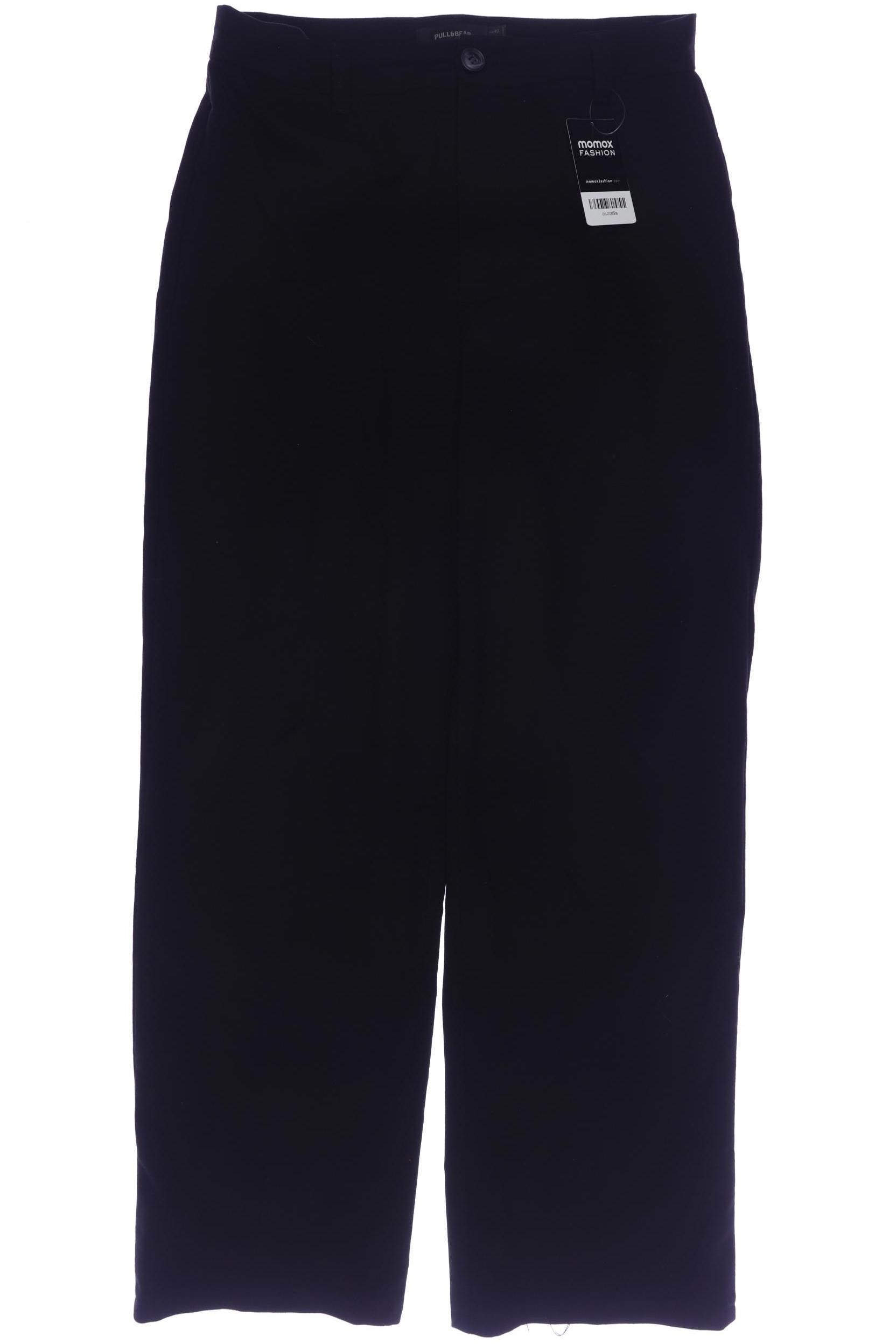 

Pull & Bear Damen Stoffhose, schwarz, Gr. 40
