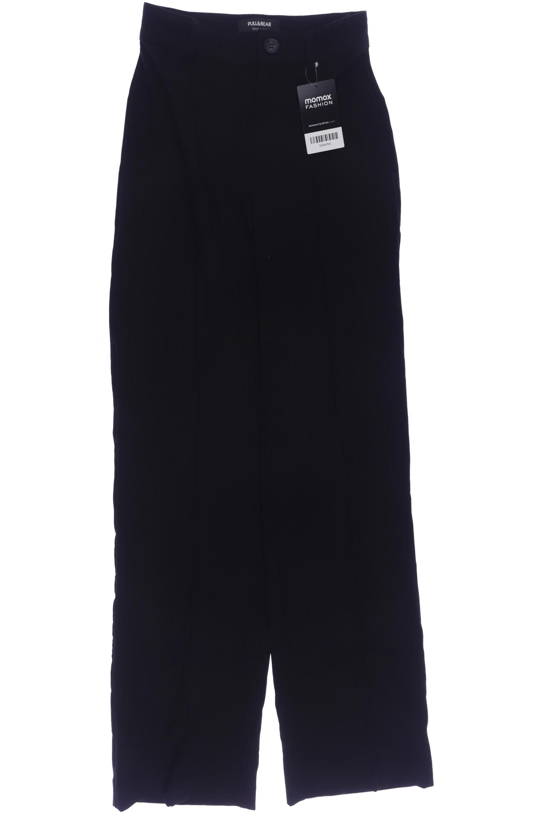

Pull & Bear Damen Stoffhose, schwarz, Gr. 0