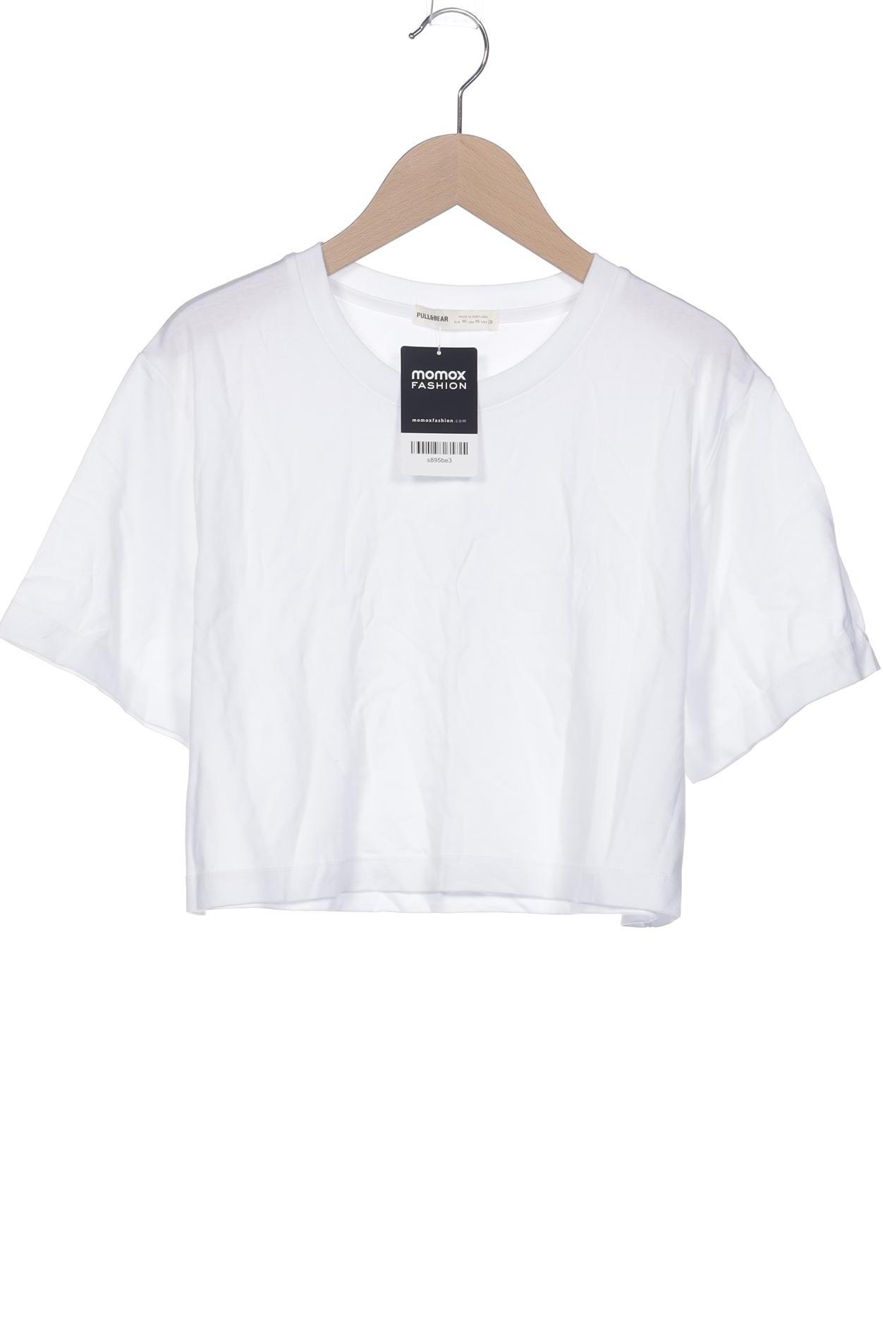 

Pull & Bear Damen T-Shirt, weiß, Gr. 38