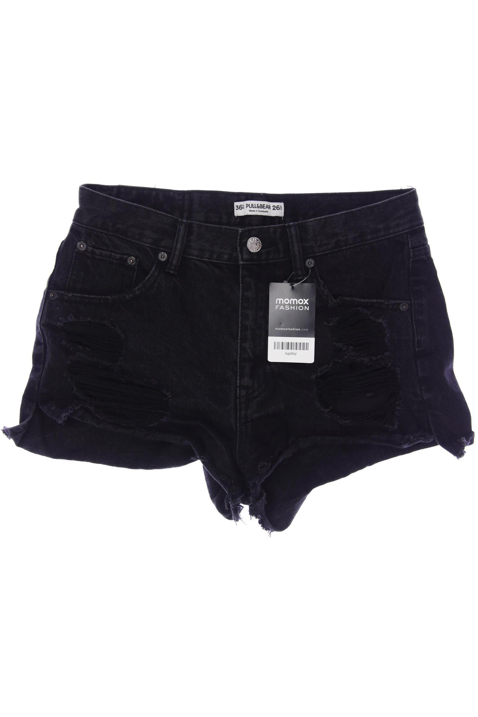 

Pull & Bear Damen Shorts, schwarz, Gr. 36