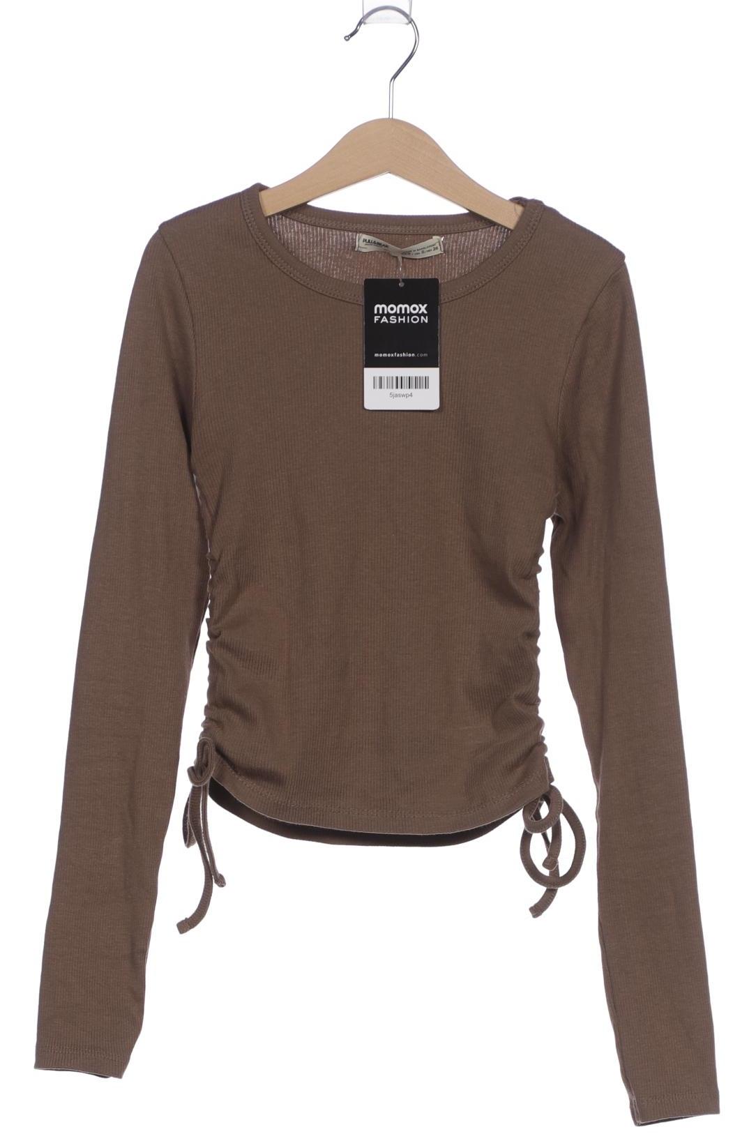 

Pull & Bear Damen Langarmshirt, braun, Gr. 36