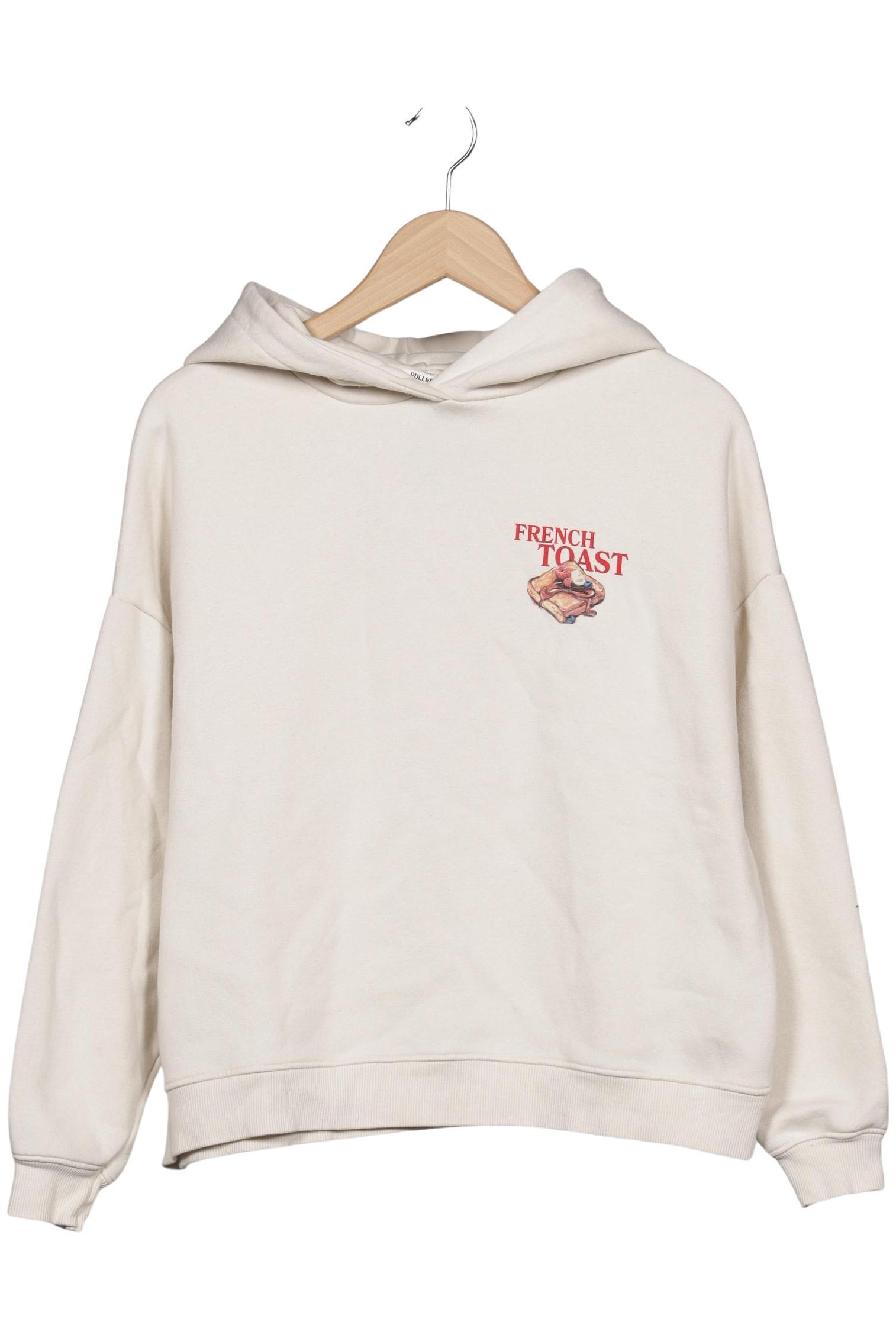 Thumbnail - Pull &amp; Bear Damen Kapuzenpullover, cremeweiß, Gr. 34
