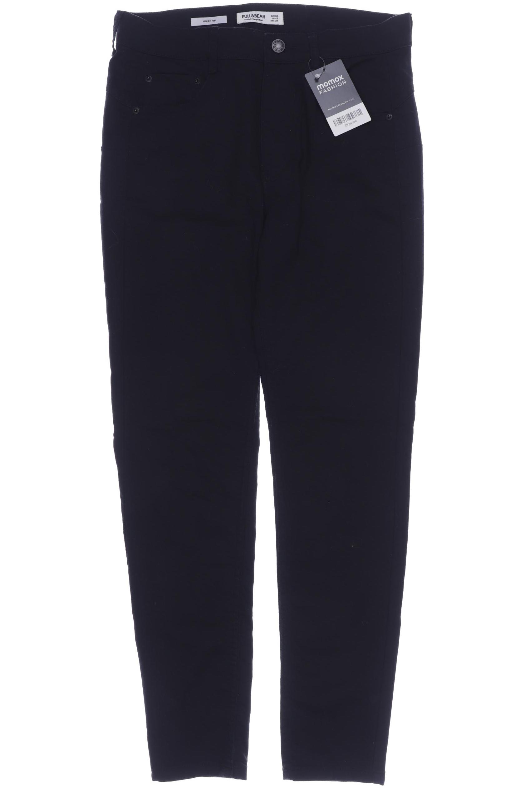 

Pull & Bear Damen Stoffhose, schwarz, Gr. 38