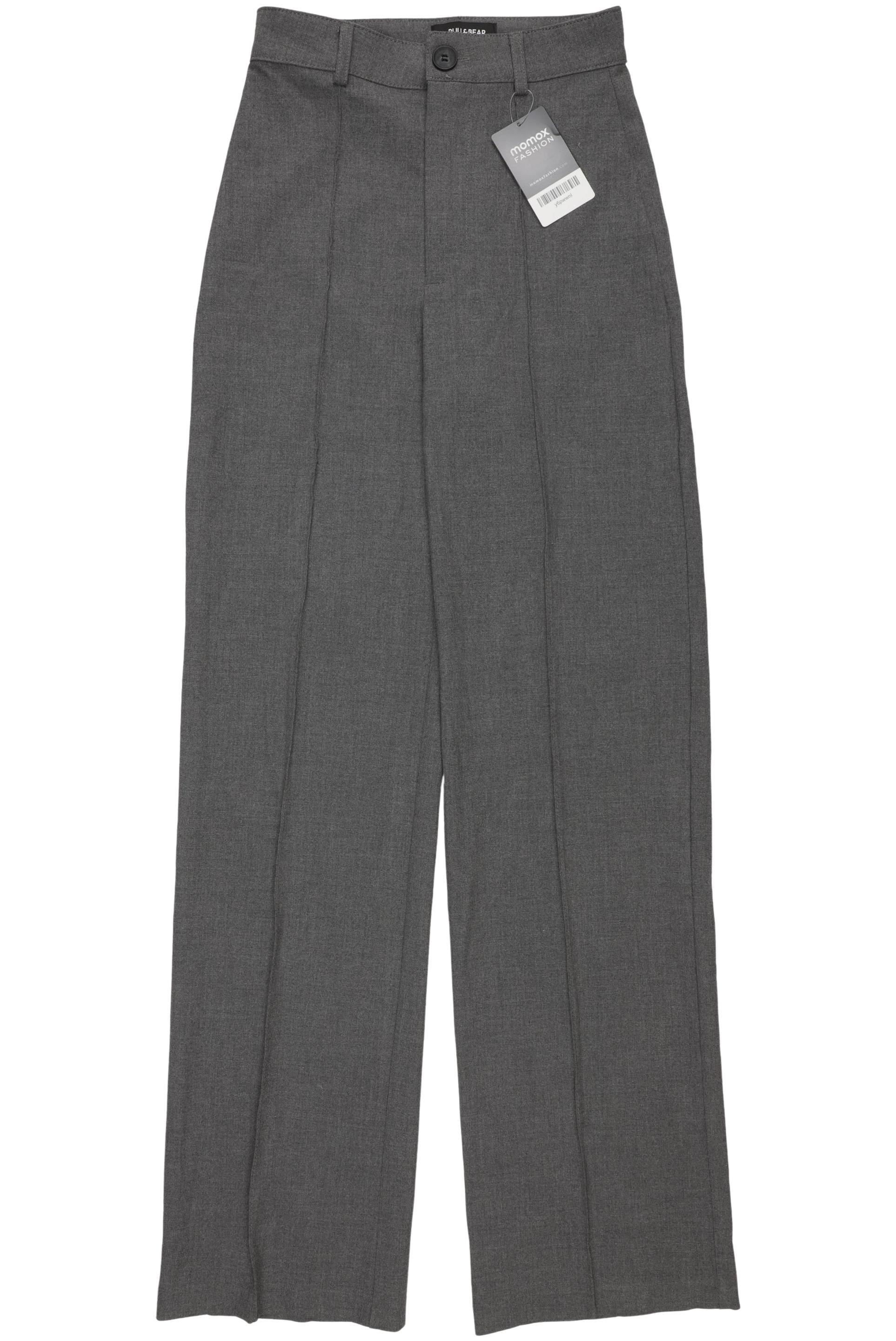 

Pull & Bear Damen Stoffhose, grau, Gr. 0