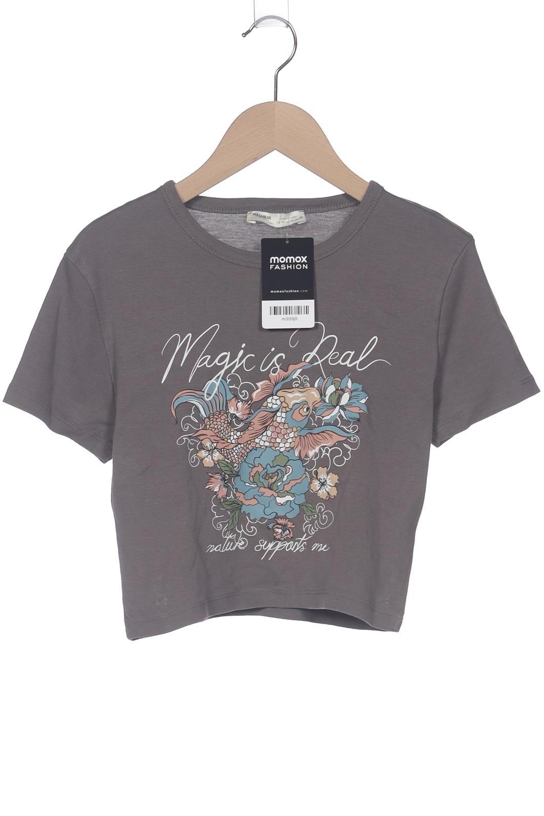 

Pull & Bear Damen T-Shirt, grau, Gr. 38