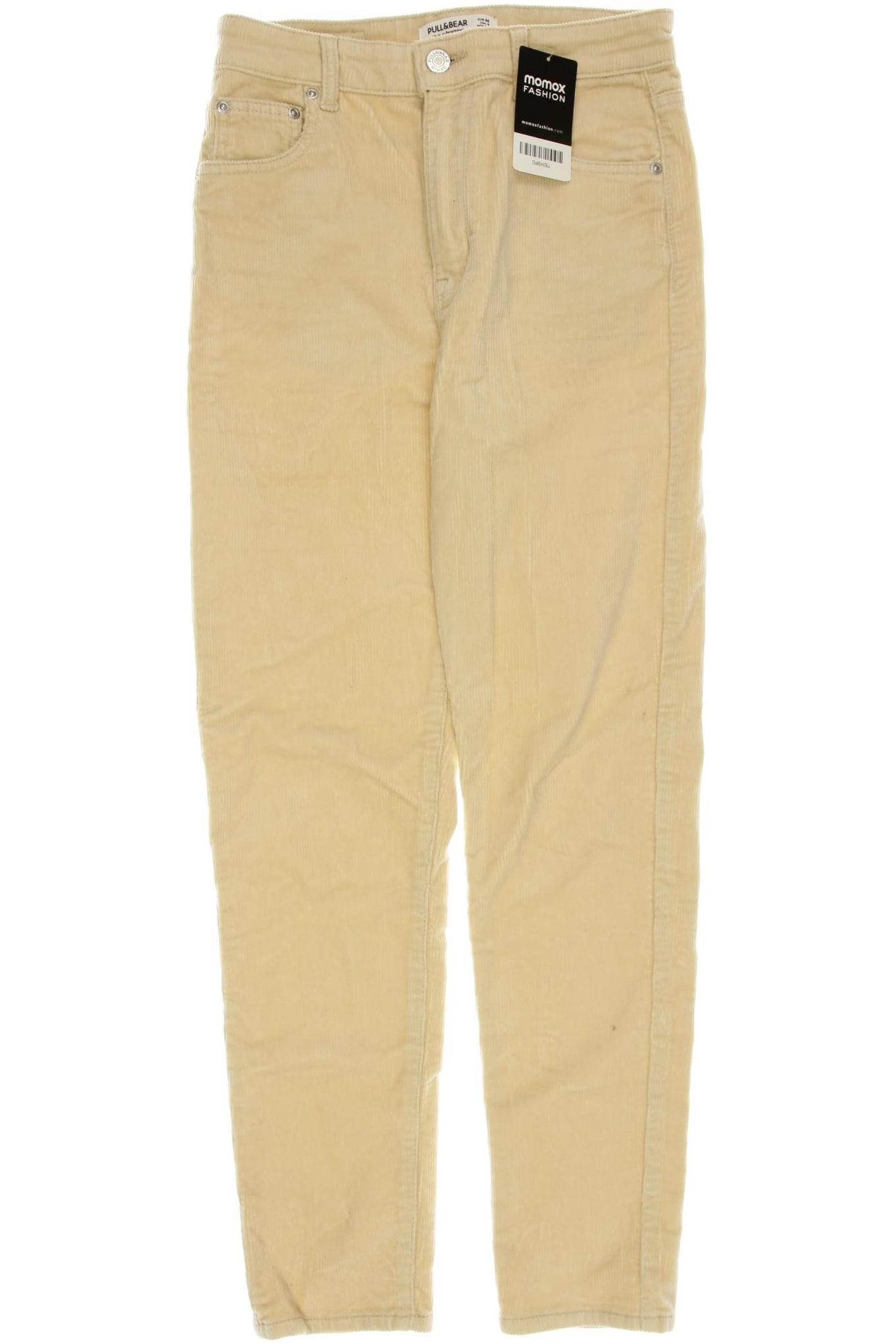 Thumbnail - Pull &amp; Bear Damen Stoffhose, cremeweiß, Gr. 36