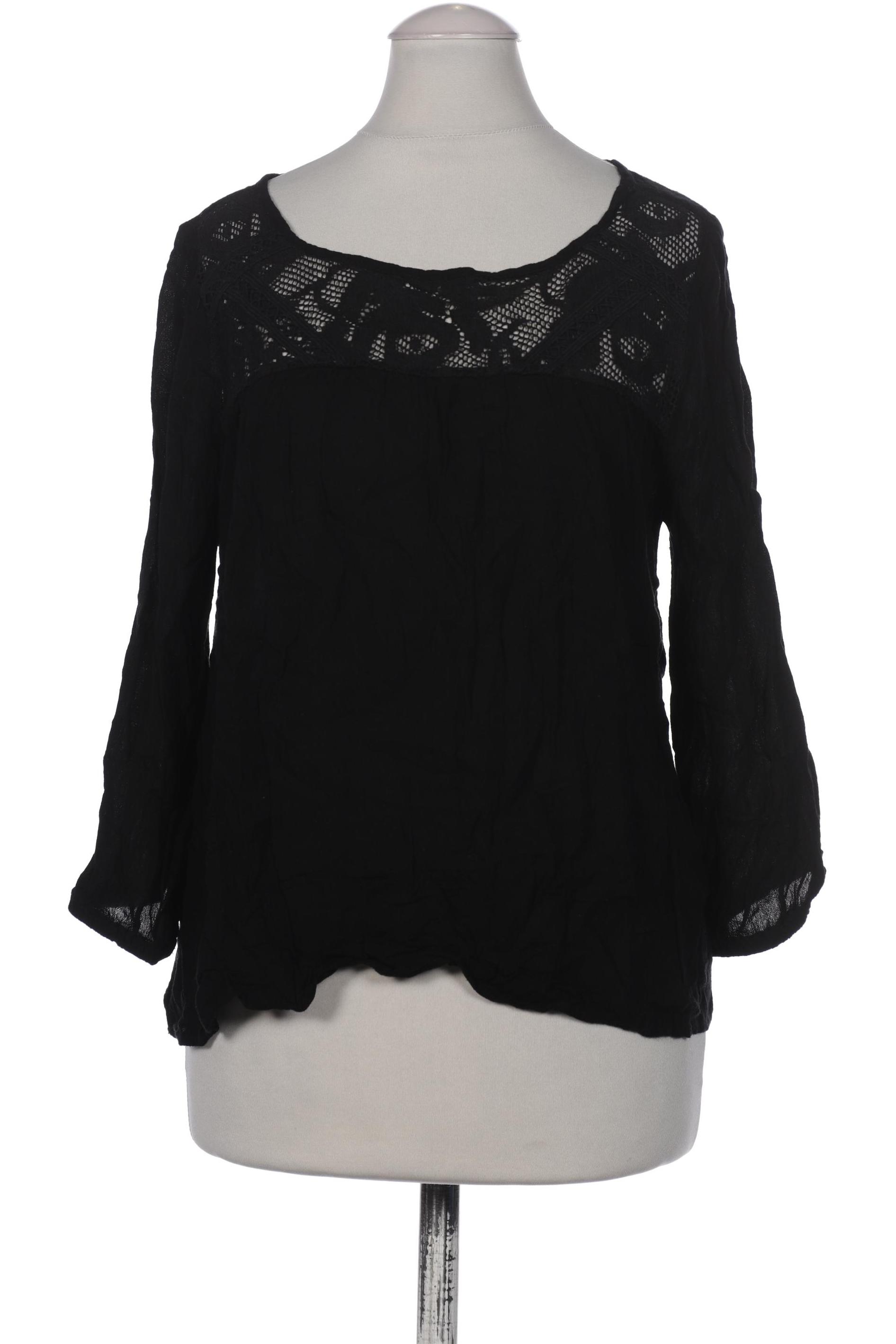 

Pull & Bear Damen Langarmshirt, schwarz, Gr. 36