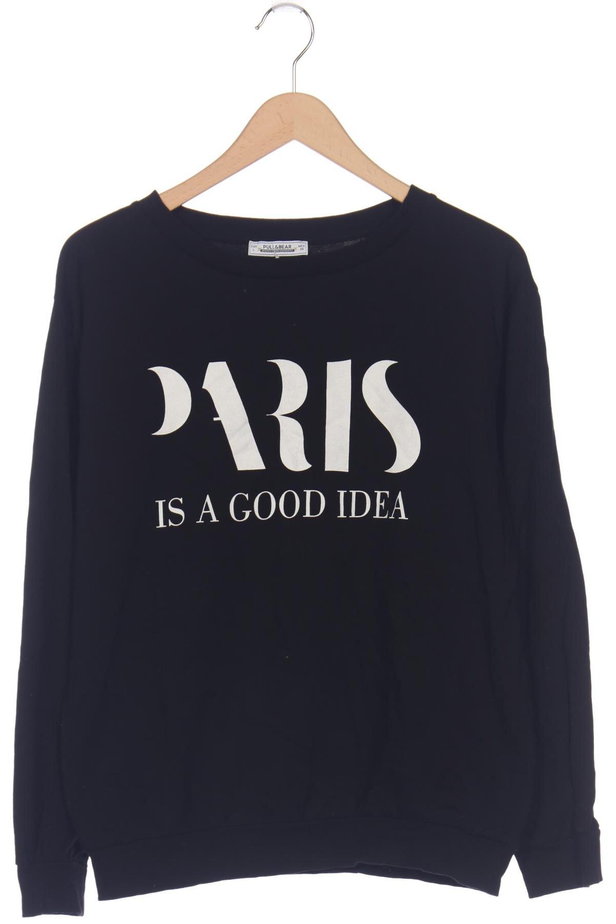 

Pull & Bear Damen Sweatshirt, schwarz, Gr. 42