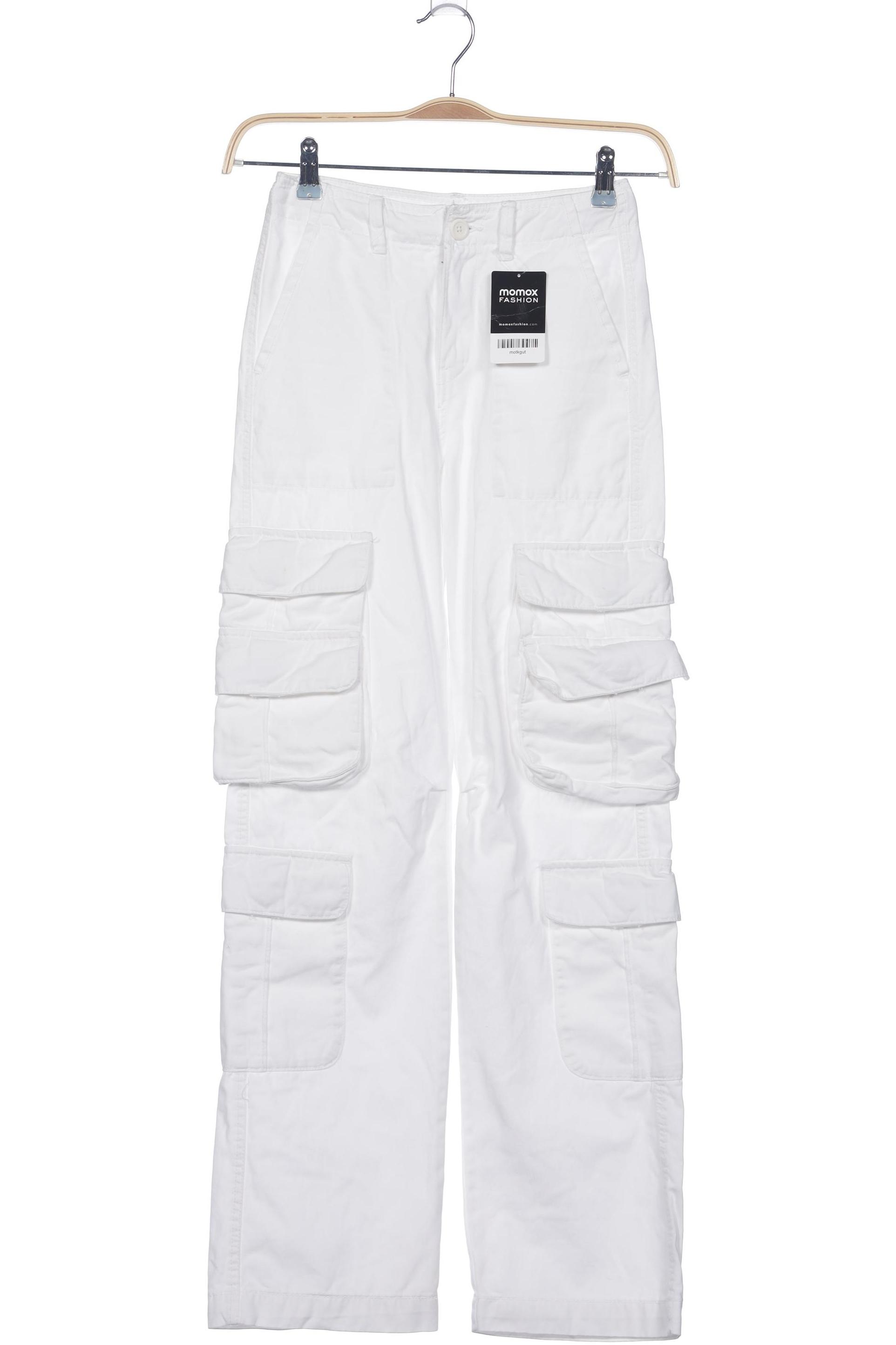 

Pull & Bear Damen Stoffhose, weiß, Gr. 32