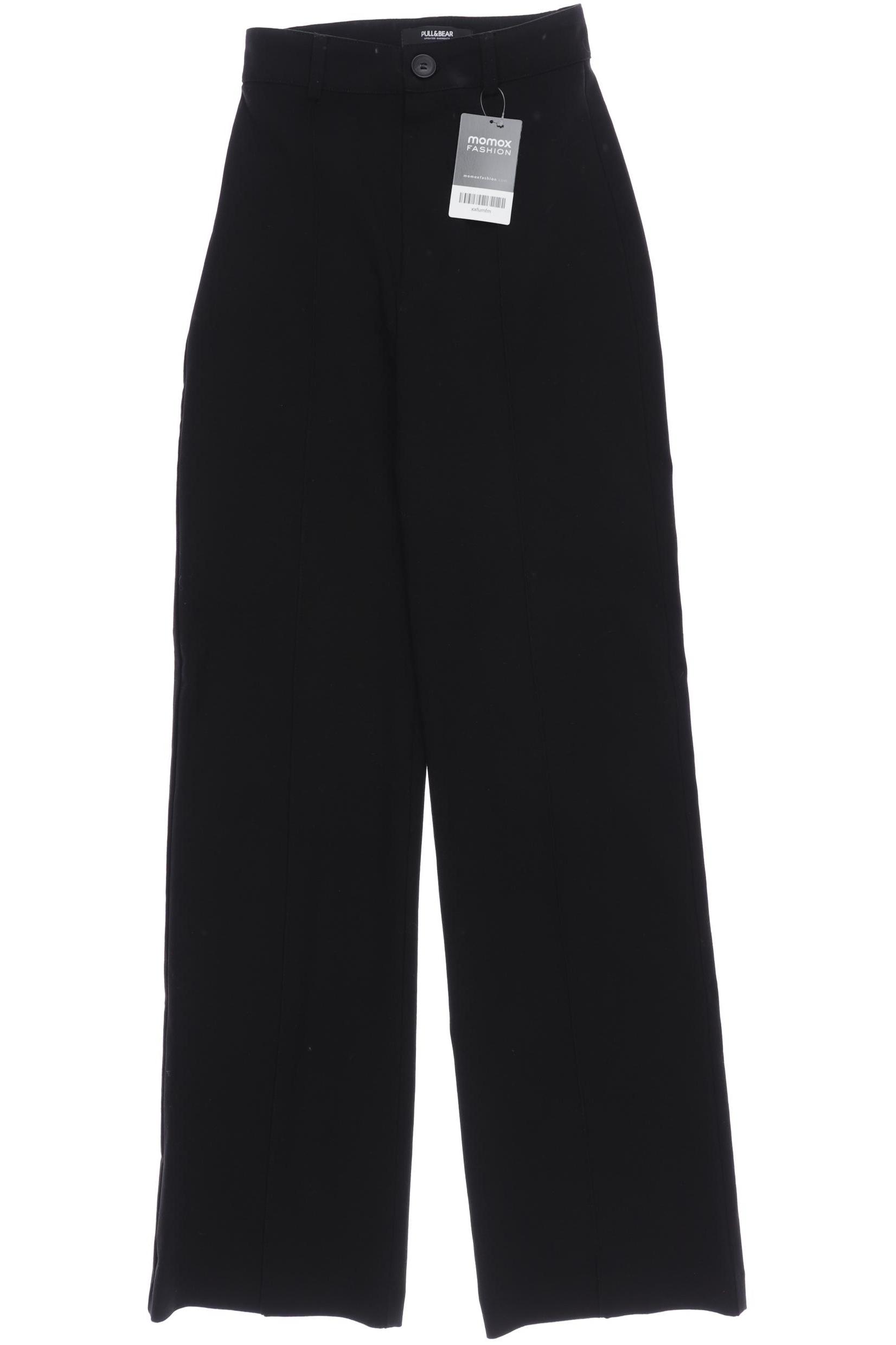 

Pull & Bear Damen Stoffhose, schwarz, Gr. 0