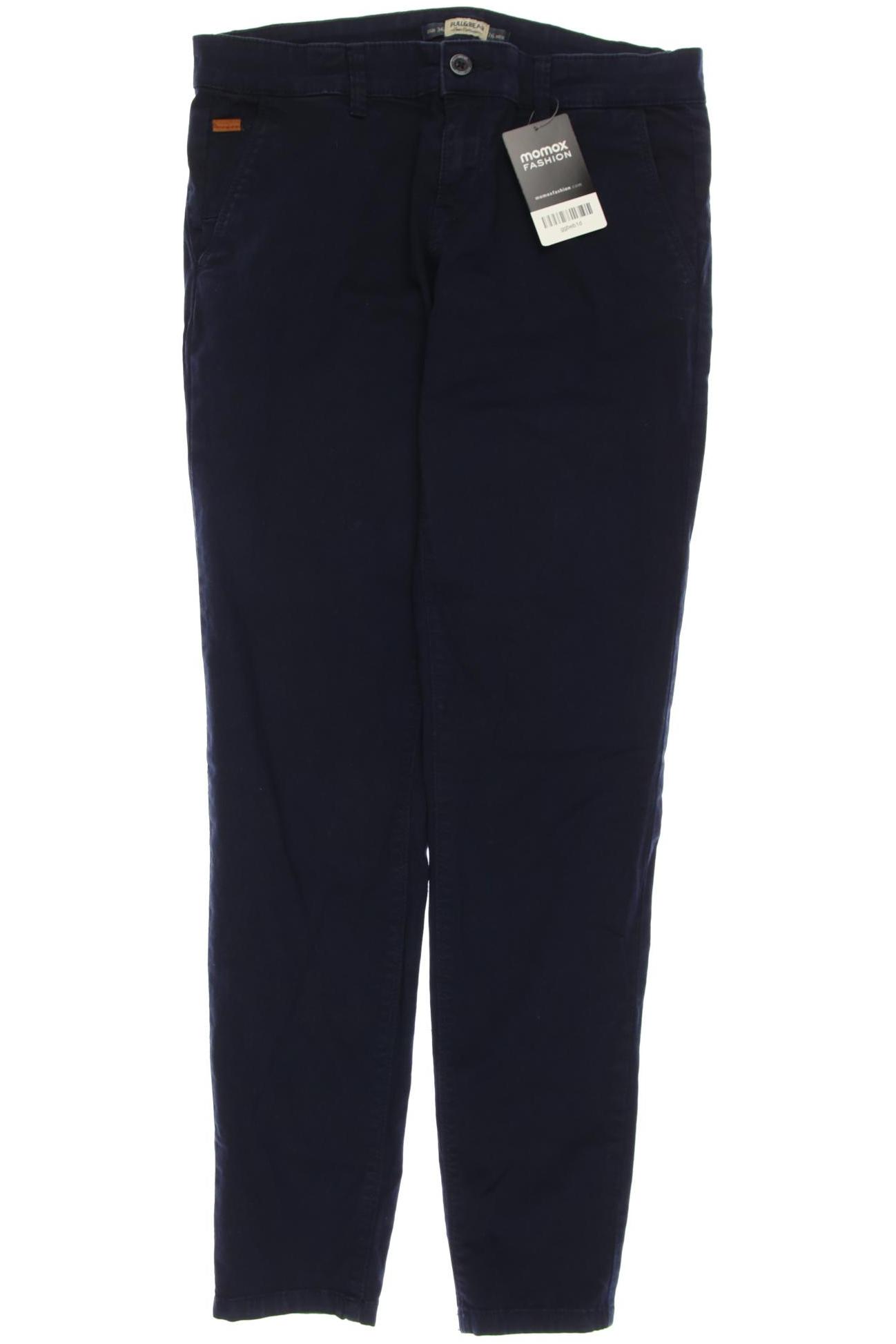 

Pull & Bear Damen Stoffhose, marineblau, Gr. 36