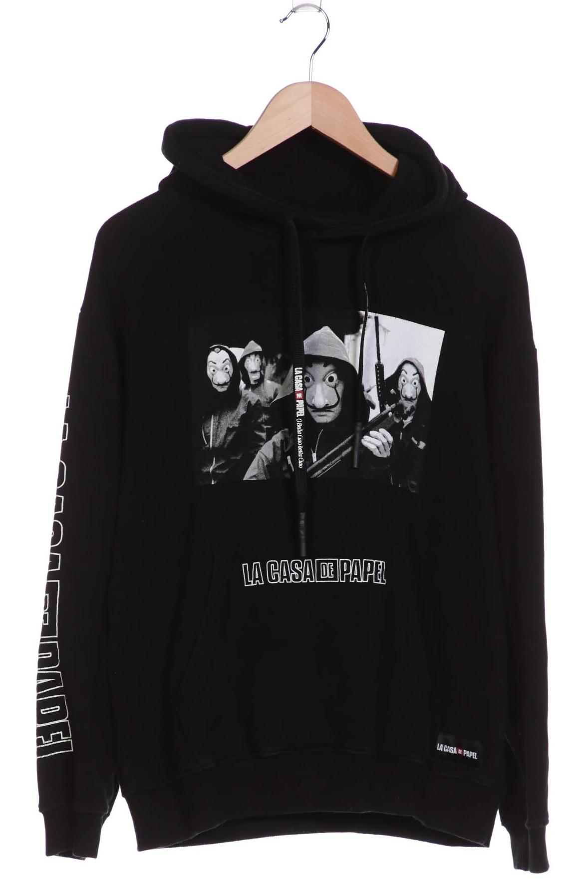 

Pull & Bear Damen Kapuzenpullover, schwarz, Gr. 36