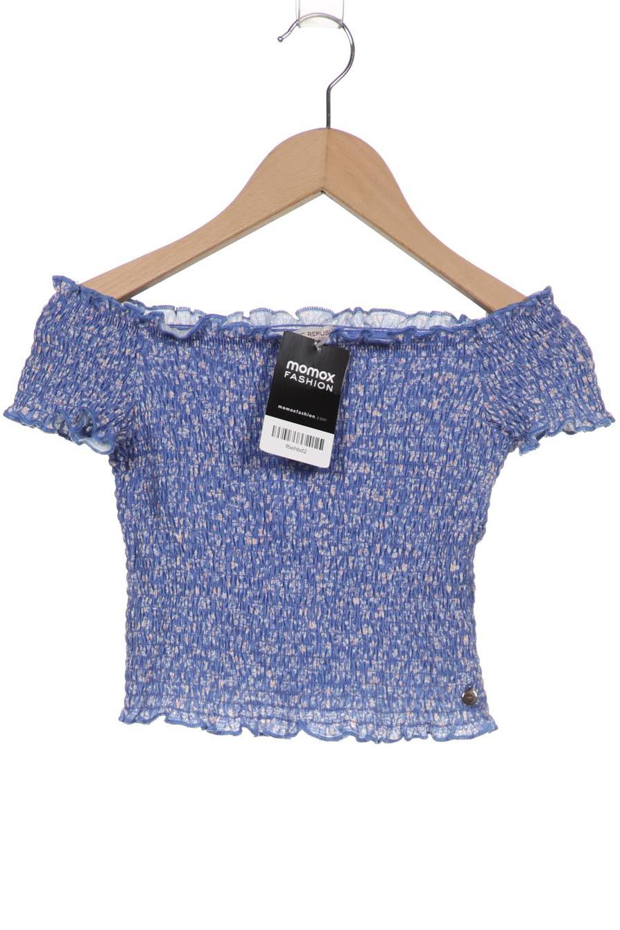

Pull & Bear Damen T-Shirt, blau, Gr. 42