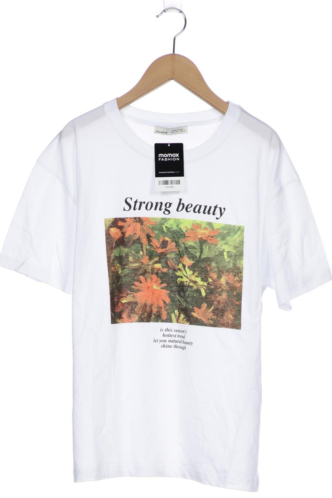 

Pull & Bear Damen T-Shirt, weiß