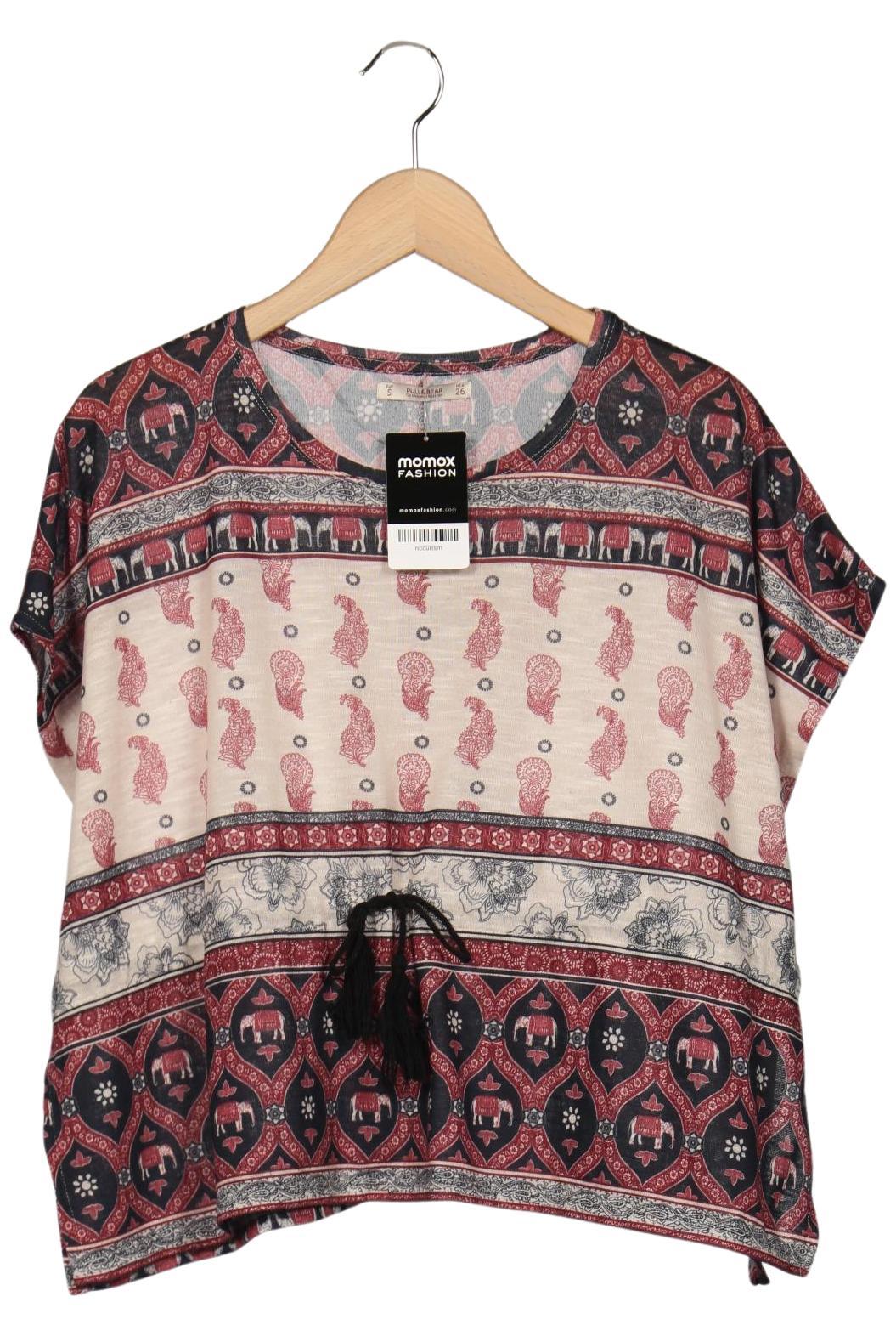 

Pull & Bear Damen T-Shirt, mehrfarbig, Gr. 36