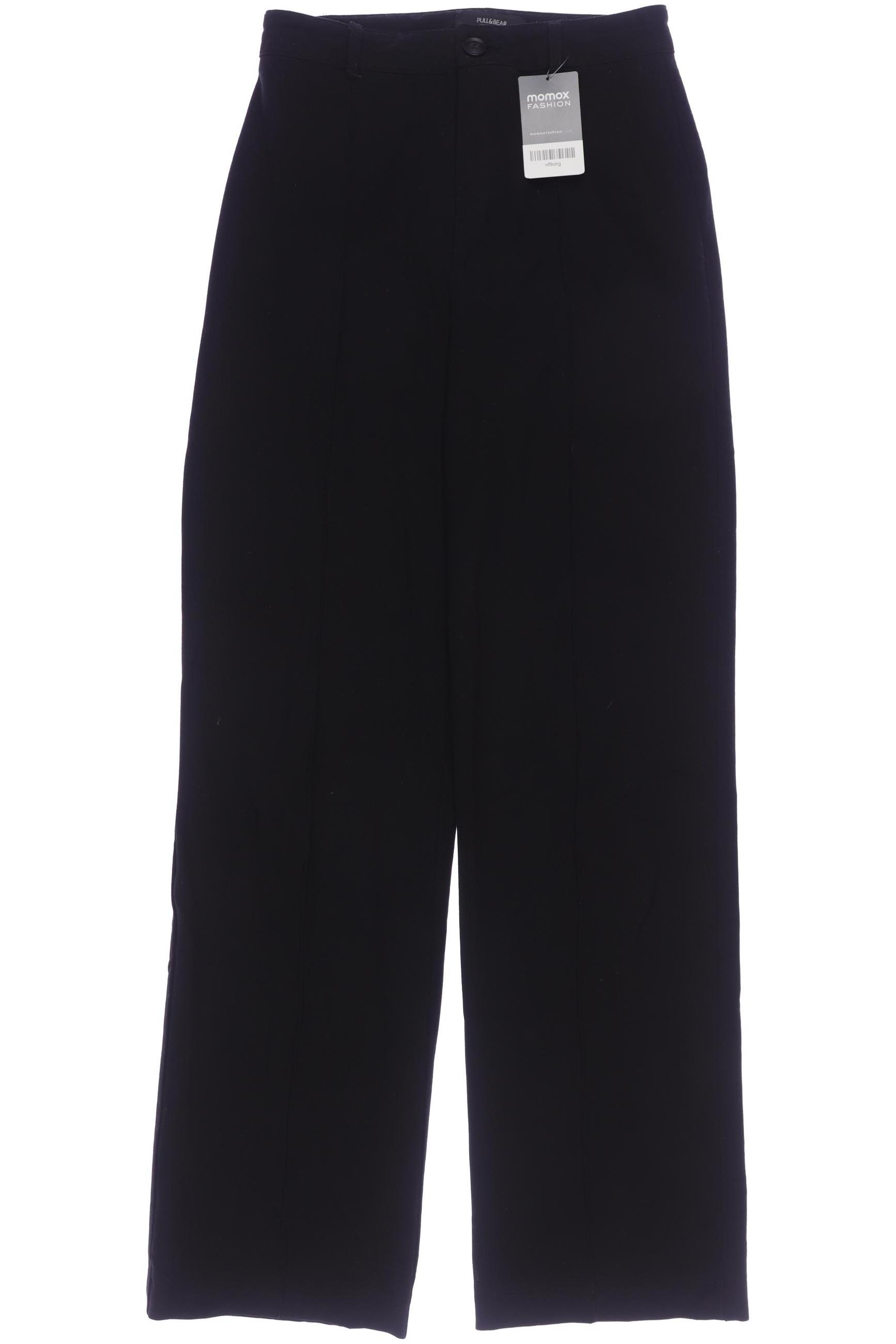 

Pull & Bear Damen Stoffhose, schwarz, Gr. 0