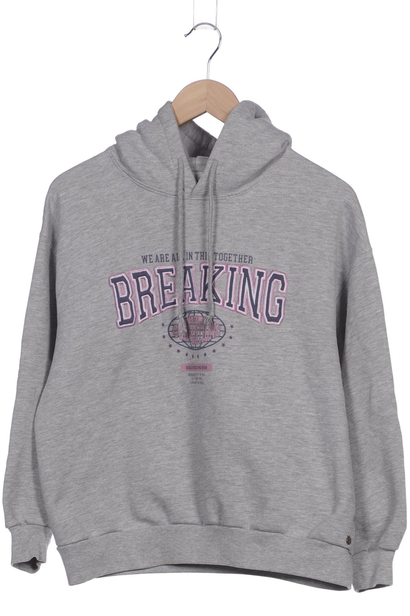 

Pull & Bear Damen Kapuzenpullover, grau, Gr. 36