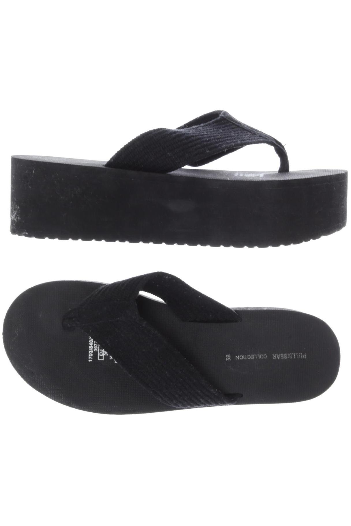 

Pull & Bear Damen Sandale, schwarz, Gr. 38