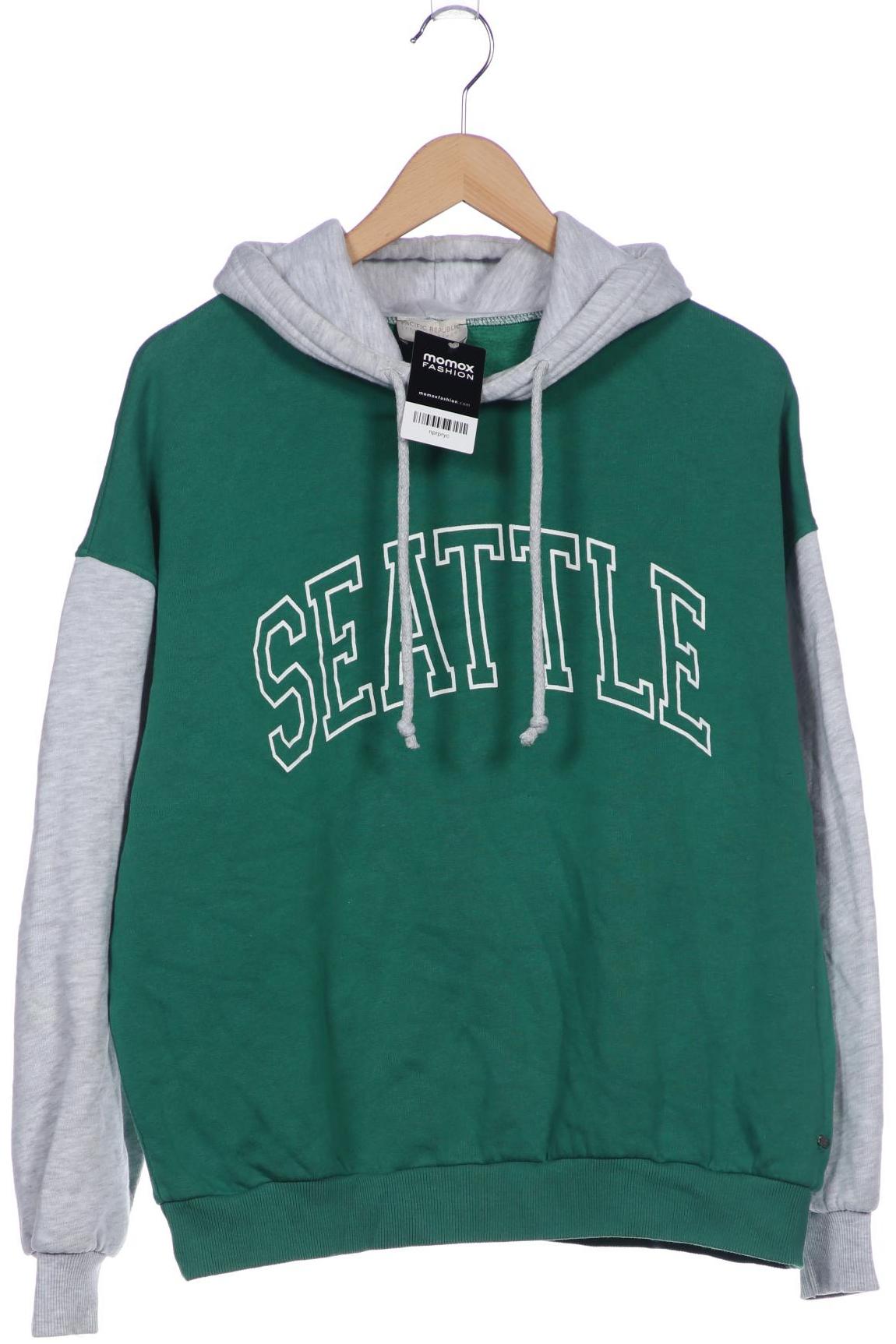 

Pull & Bear Damen Kapuzenpullover, grün, Gr. 36