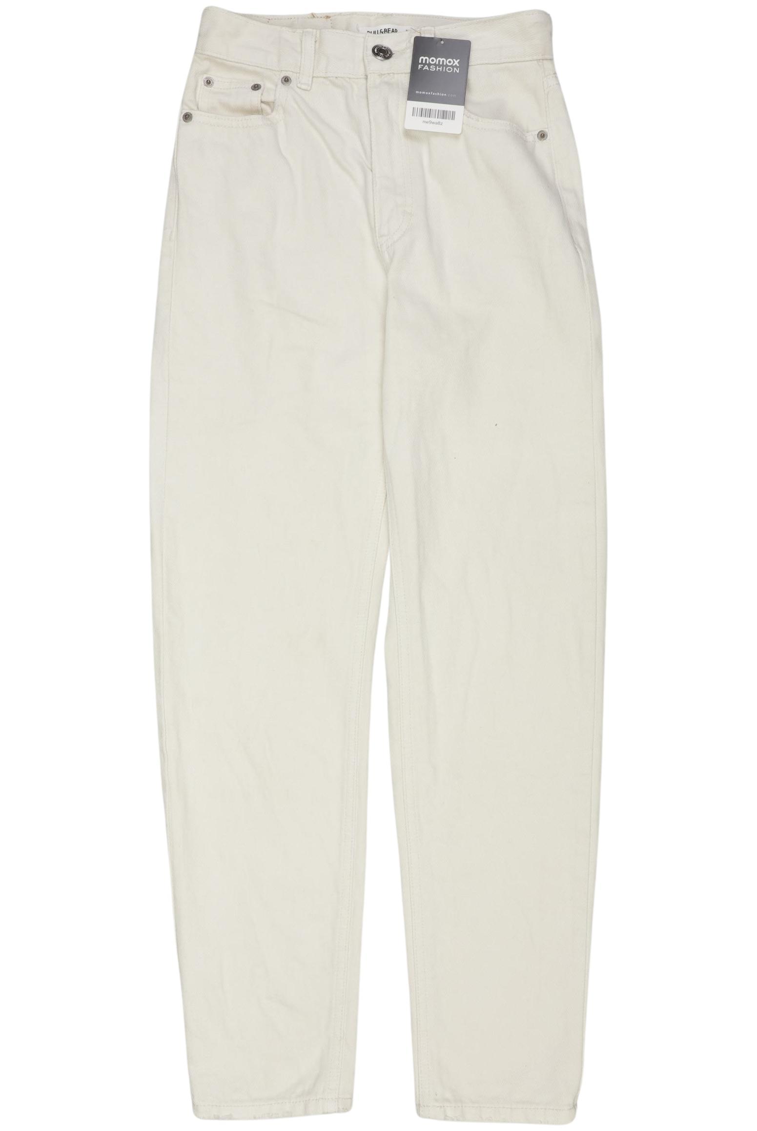

Pull & Bear Damen Jeans, cremeweiß, Gr. 32