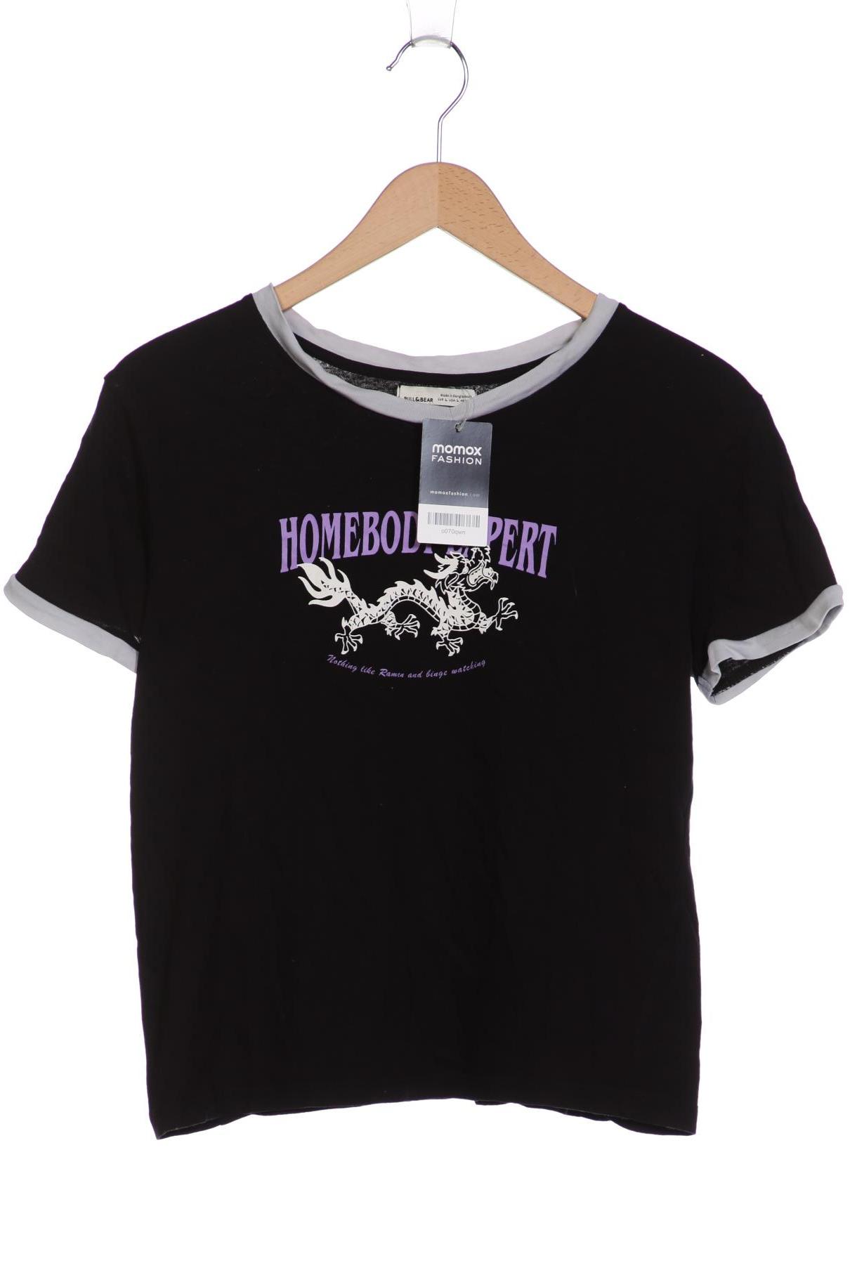 

Pull & Bear Damen T-Shirt, schwarz, Gr. 42