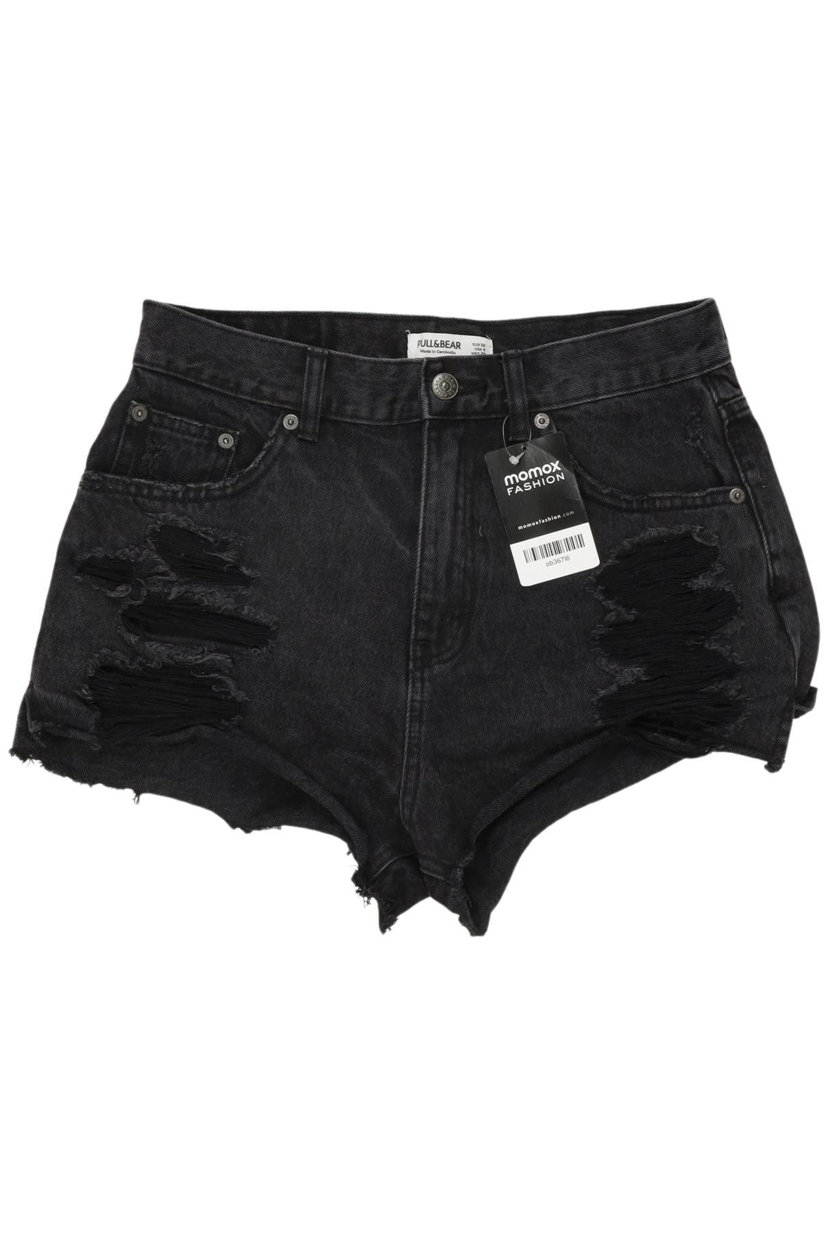 

Pull & Bear Damen Shorts, schwarz, Gr. 38