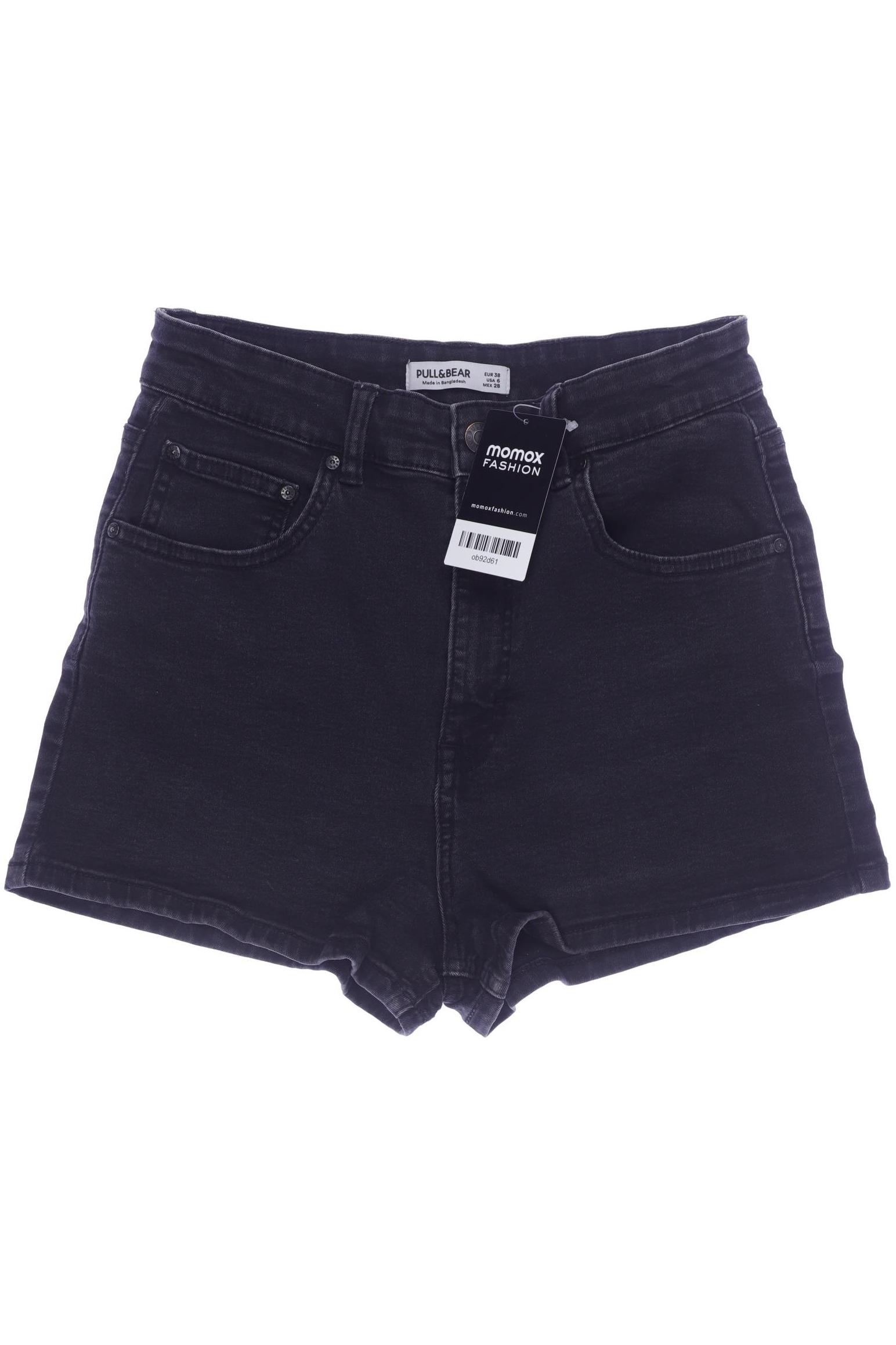 

Pull & Bear Damen Shorts, schwarz, Gr. 38