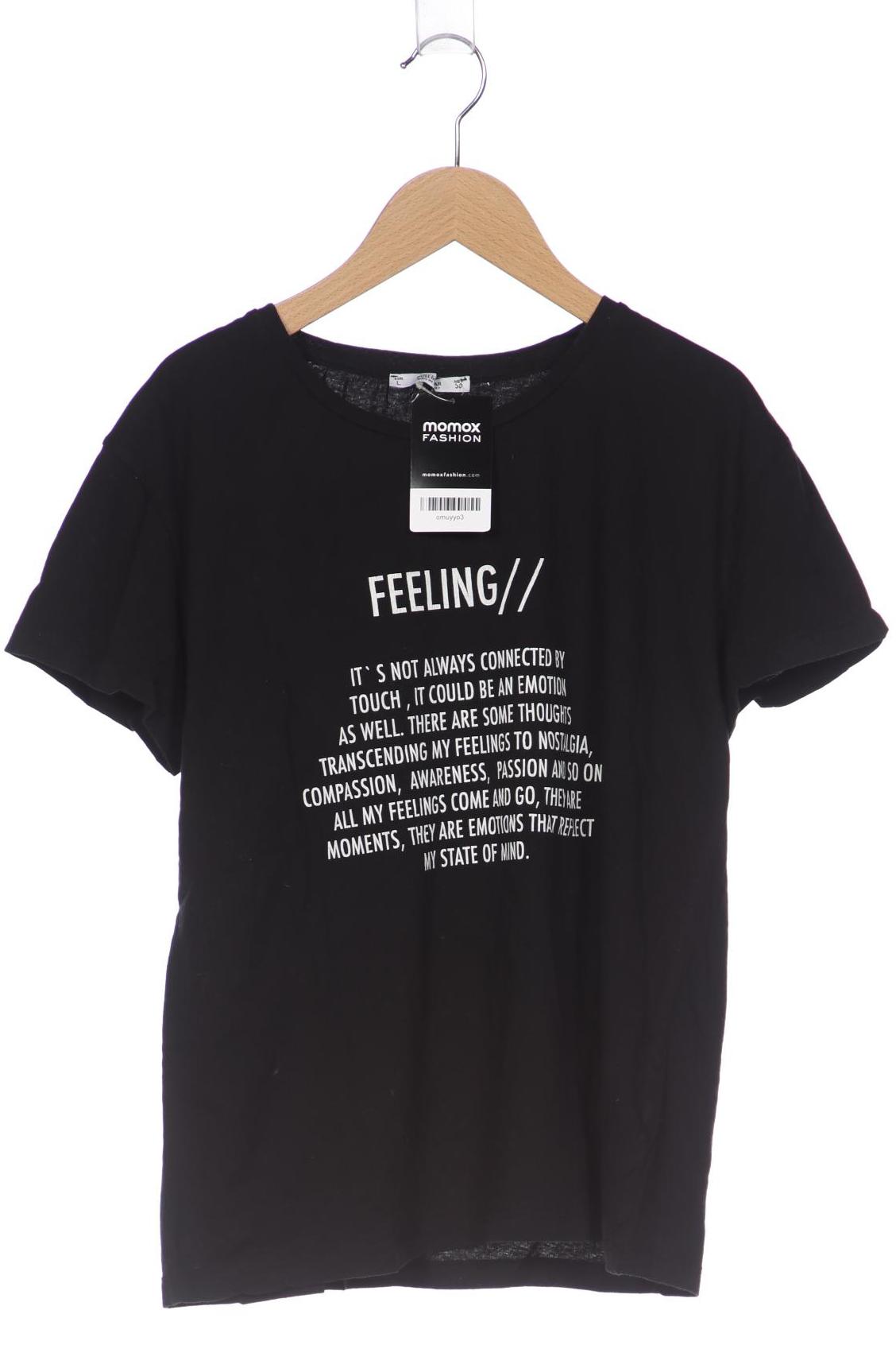 

Pull & Bear Damen T-Shirt, schwarz