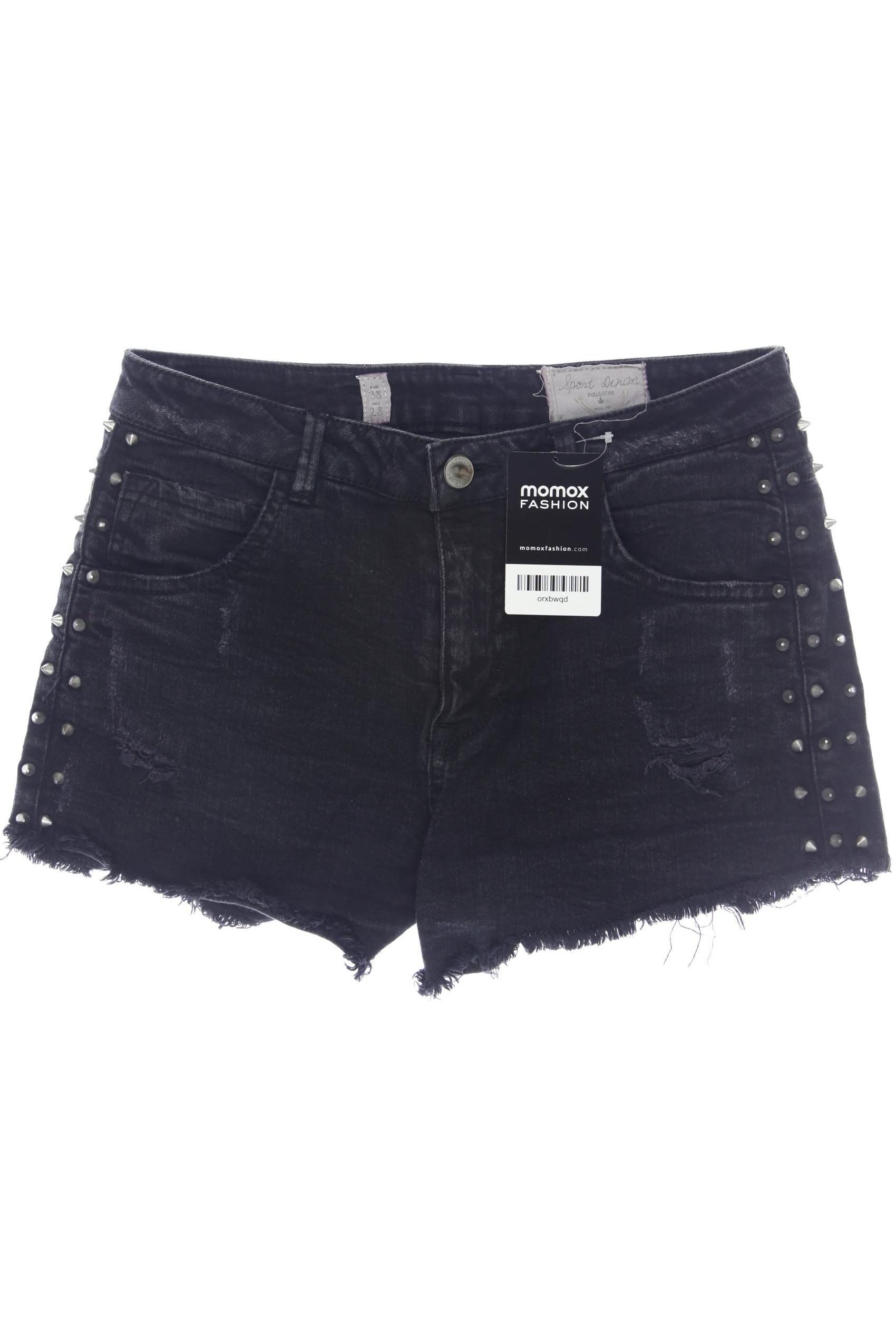 

Pull & Bear Damen Shorts, schwarz, Gr. 38
