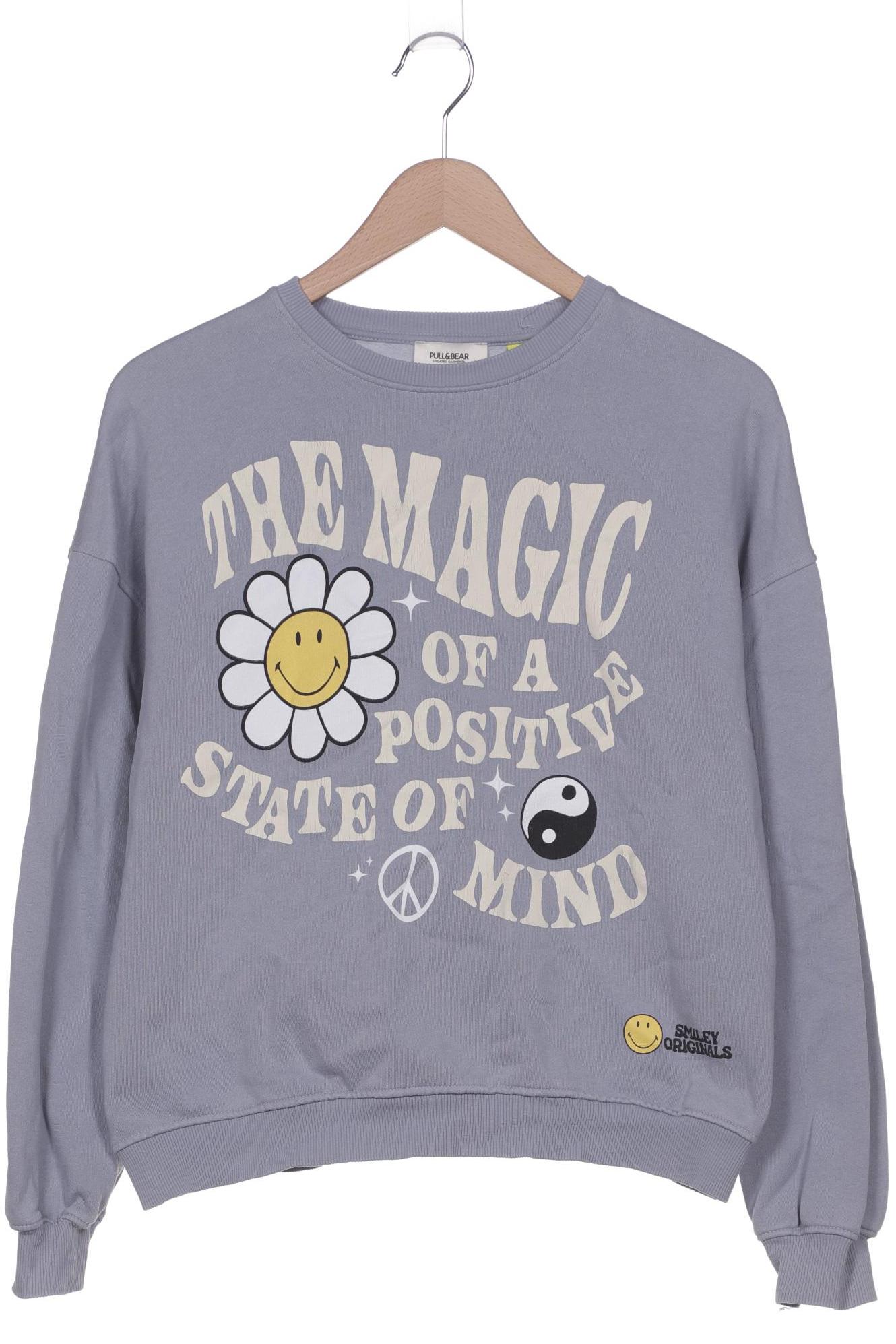 

Pull & Bear Damen Sweatshirt, blau, Gr. 36