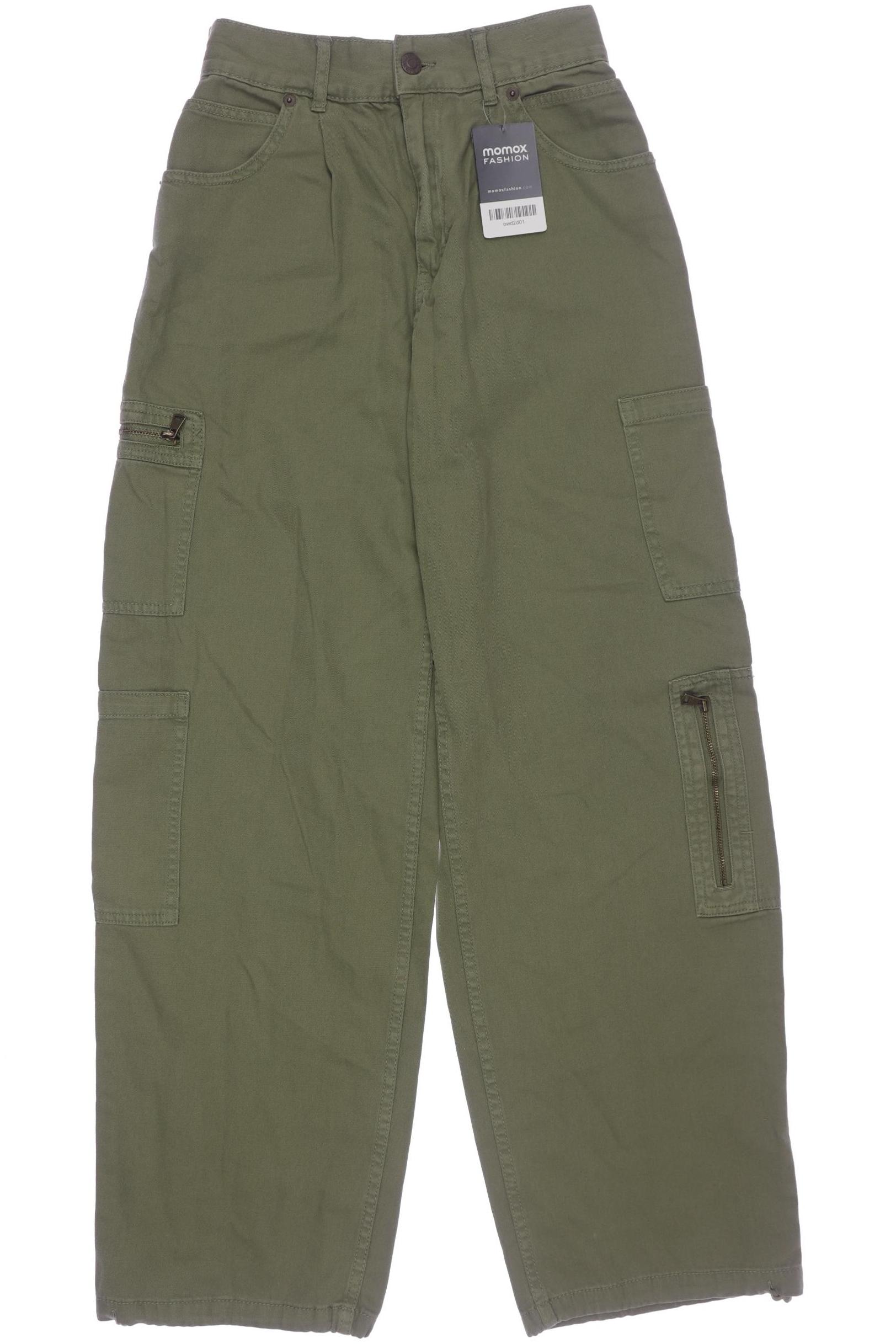 

Pull & Bear Damen Stoffhose, grün, Gr. 32