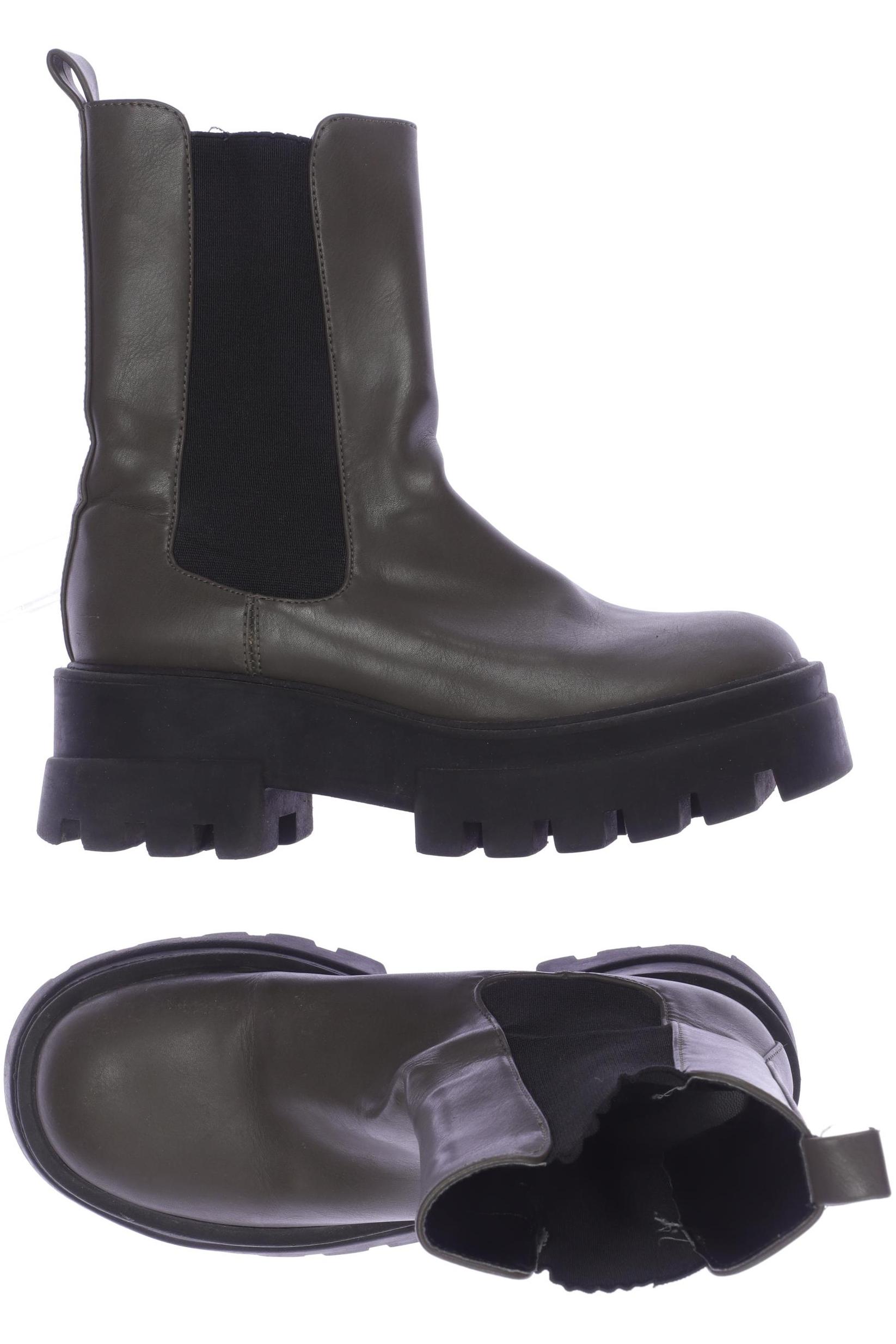 

Pull & Bear Damen Stiefelette, grün, Gr. 36
