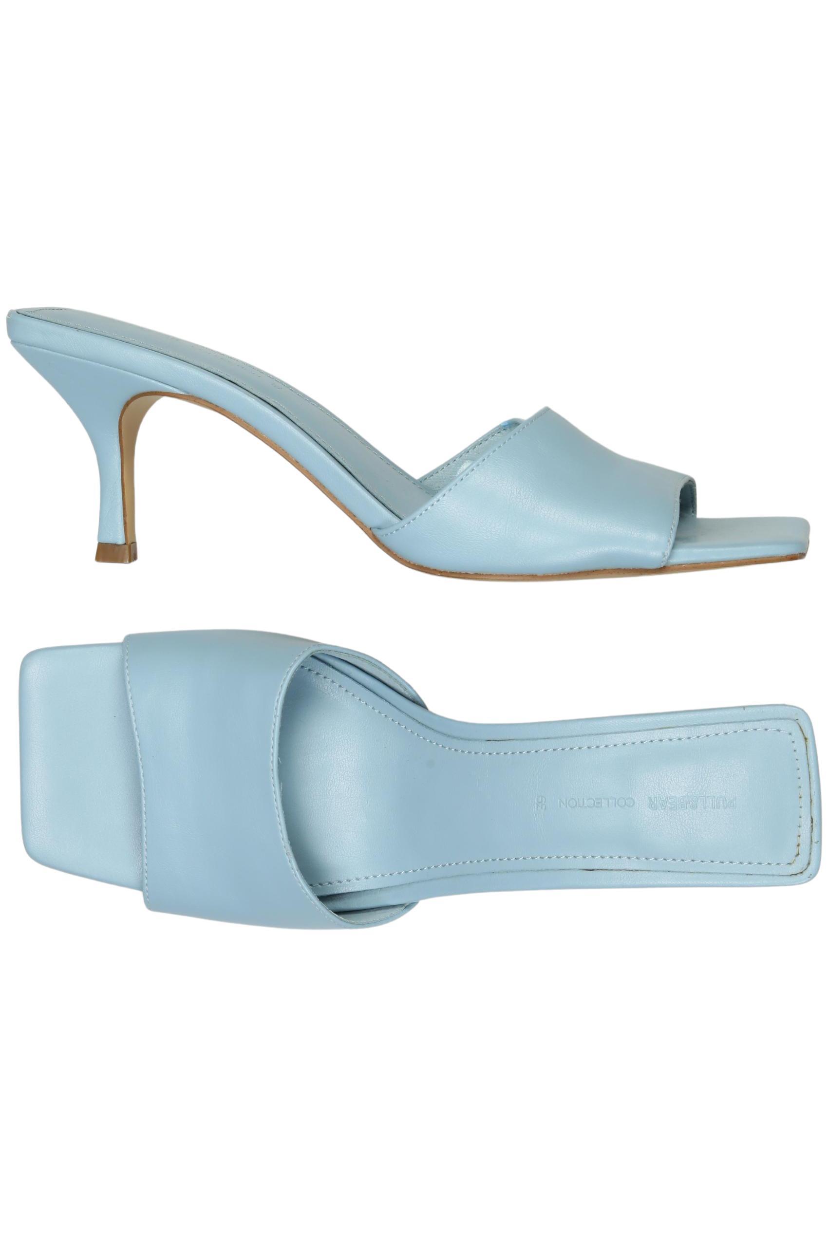 

Pull & Bear Damen Sandale, hellblau, Gr. 39