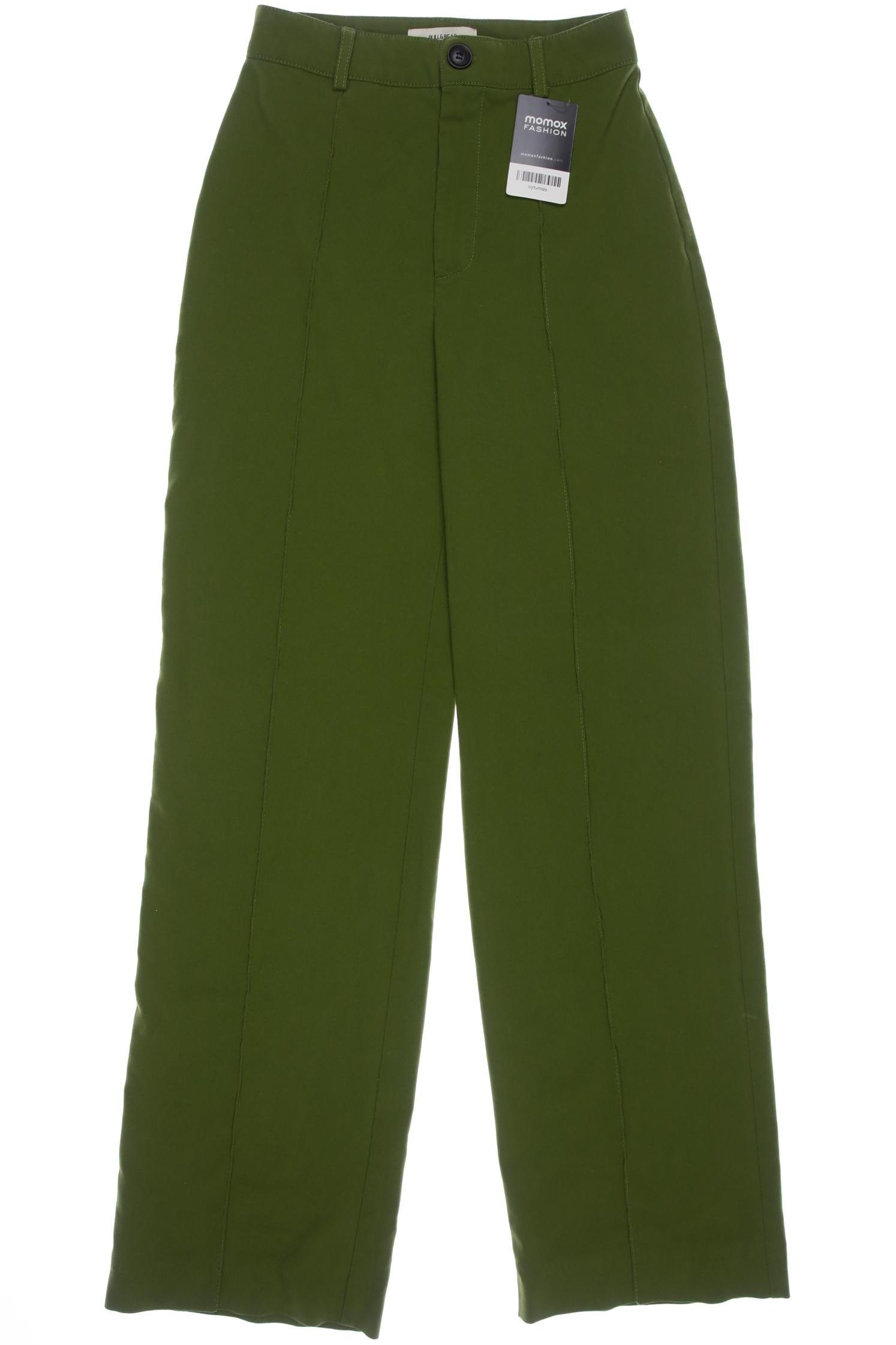 

Pull & Bear Damen Stoffhose, grün, Gr. 0