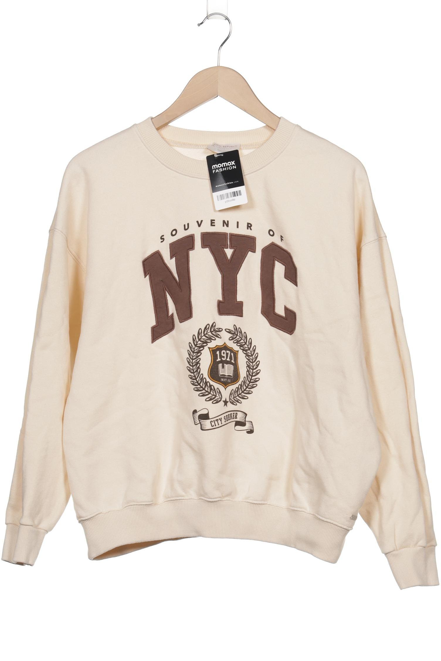 

Pull & Bear Damen Sweatshirt, cremeweiß, Gr. 38