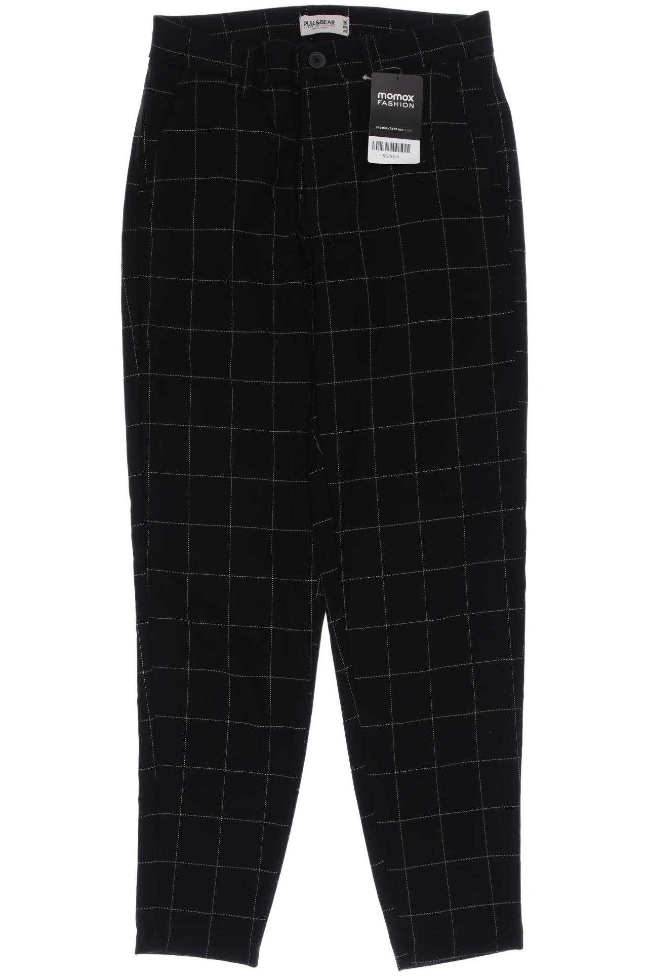 

Pull & Bear Damen Stoffhose, schwarz, Gr. 36