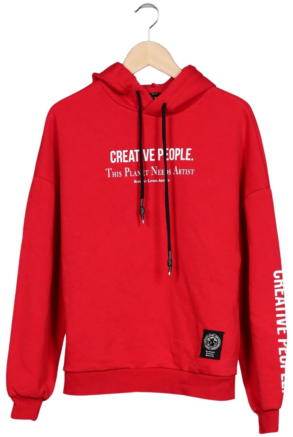 

Pull & Bear Damen Kapuzenpullover, rot, Gr. 36