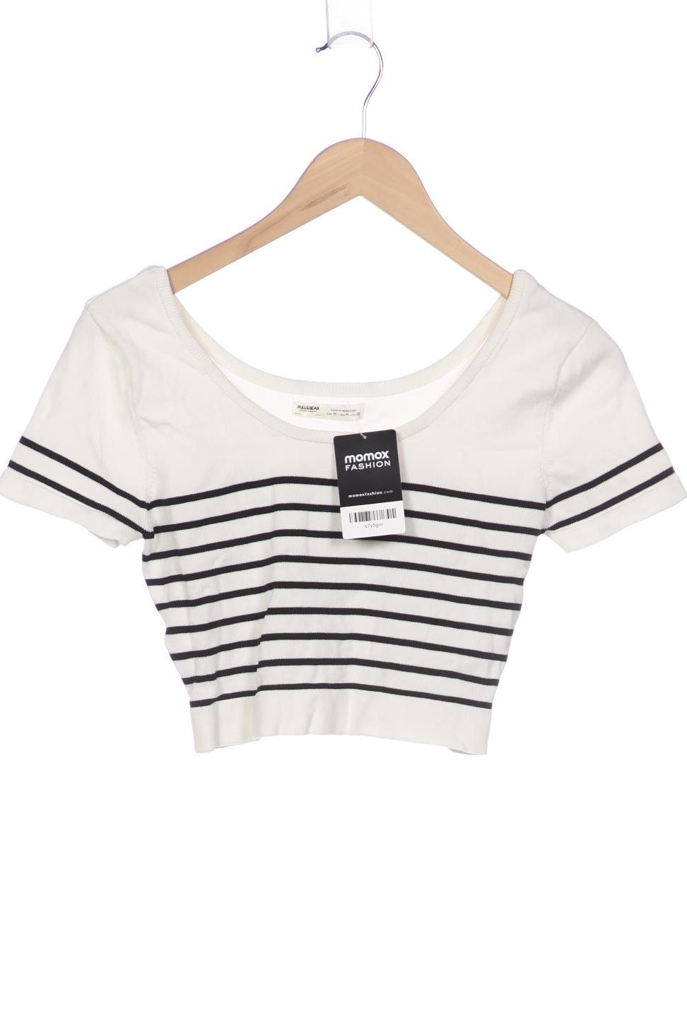 

Pull & Bear Damen T-Shirt, weiß, Gr. 38