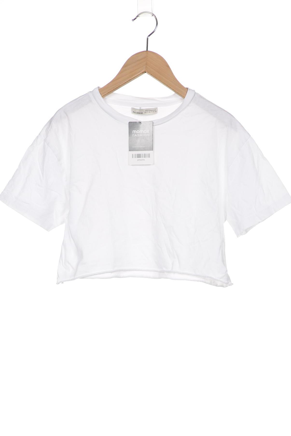

Pull & Bear Damen T-Shirt, weiß, Gr. 36