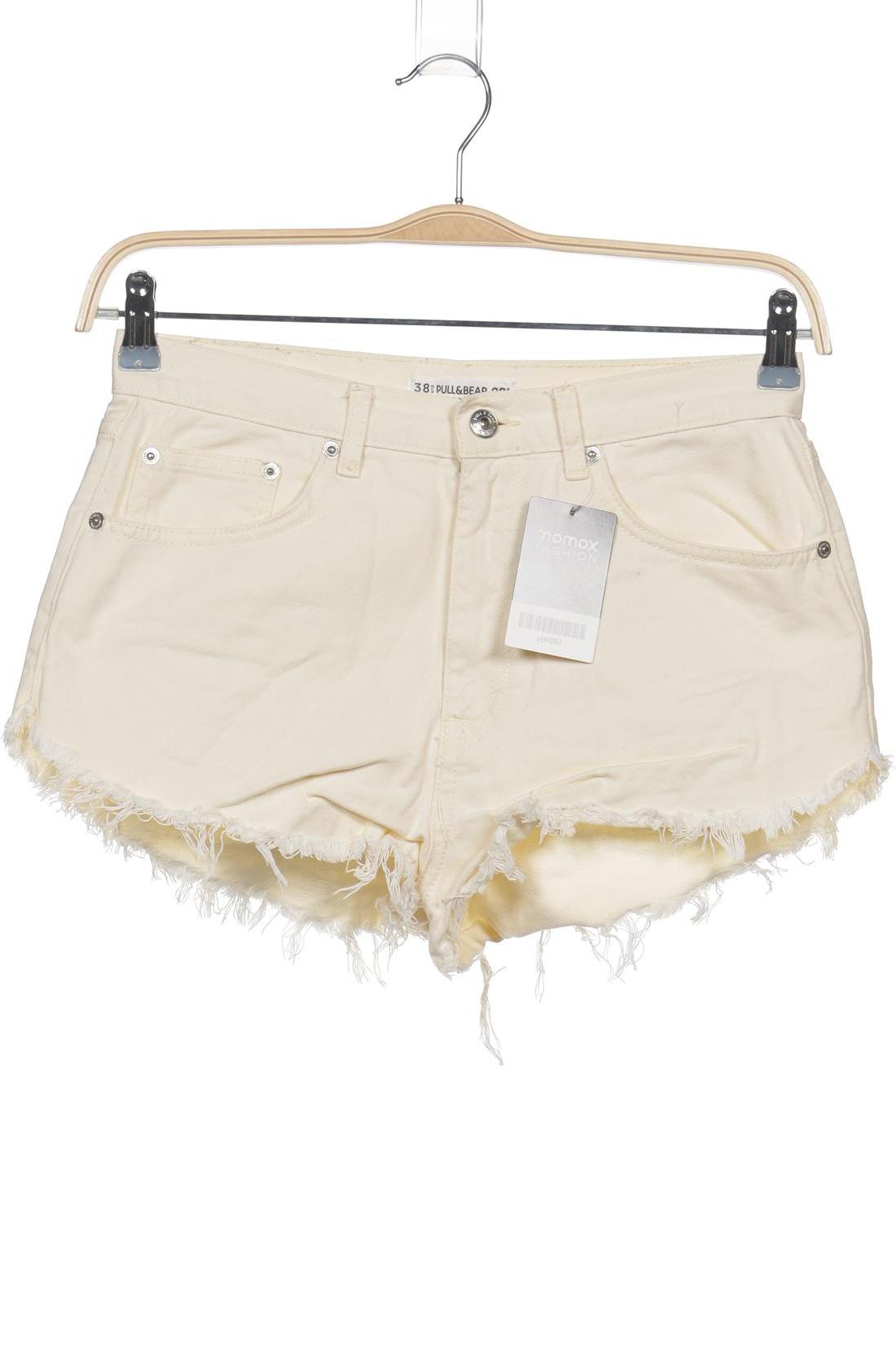 

Pull & Bear Damen Shorts, cremeweiß, Gr. 38