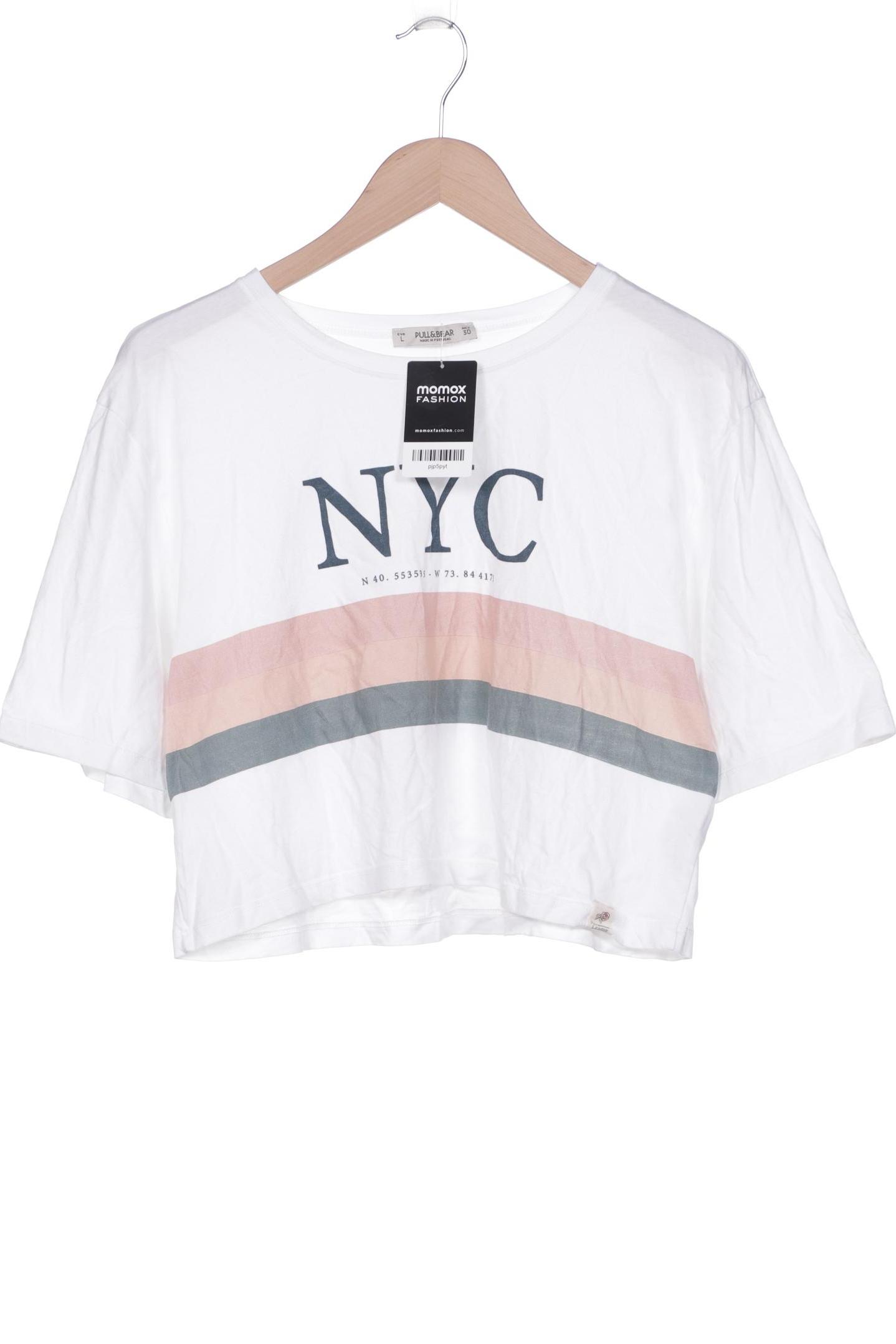 

Pull & Bear Damen T-Shirt, weiß