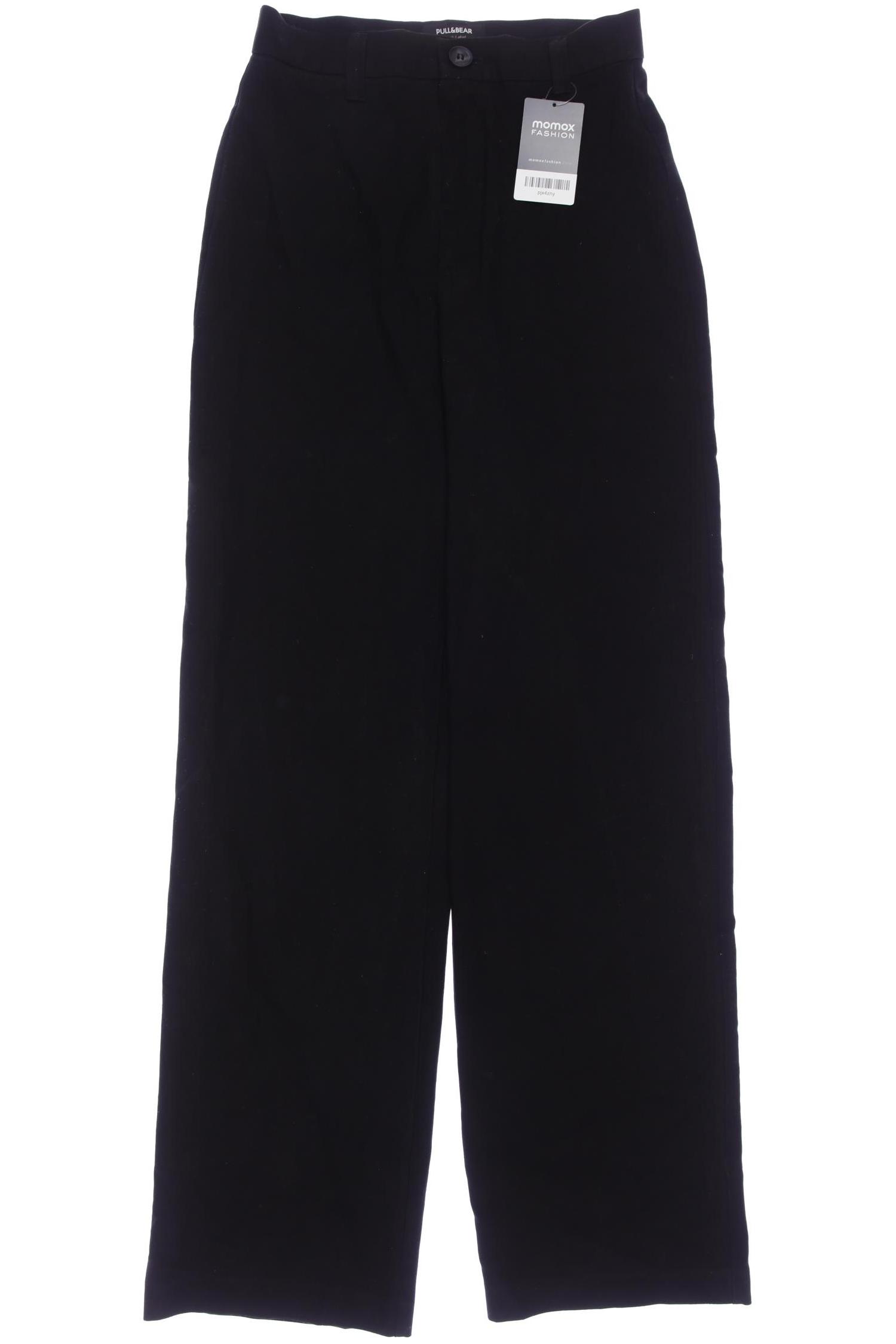 

Pull & Bear Damen Stoffhose, schwarz, Gr. 34