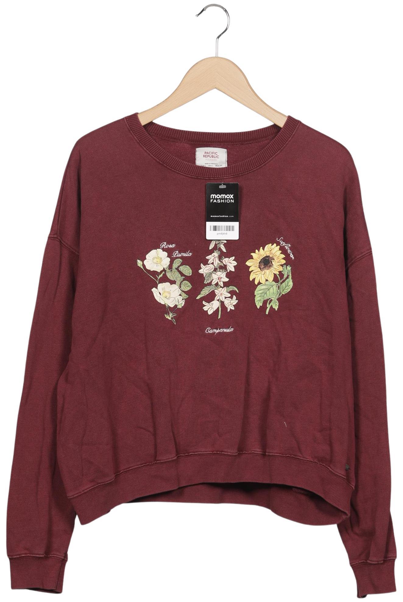 

Pull & Bear Damen Sweatshirt, bordeaux, Gr. 42