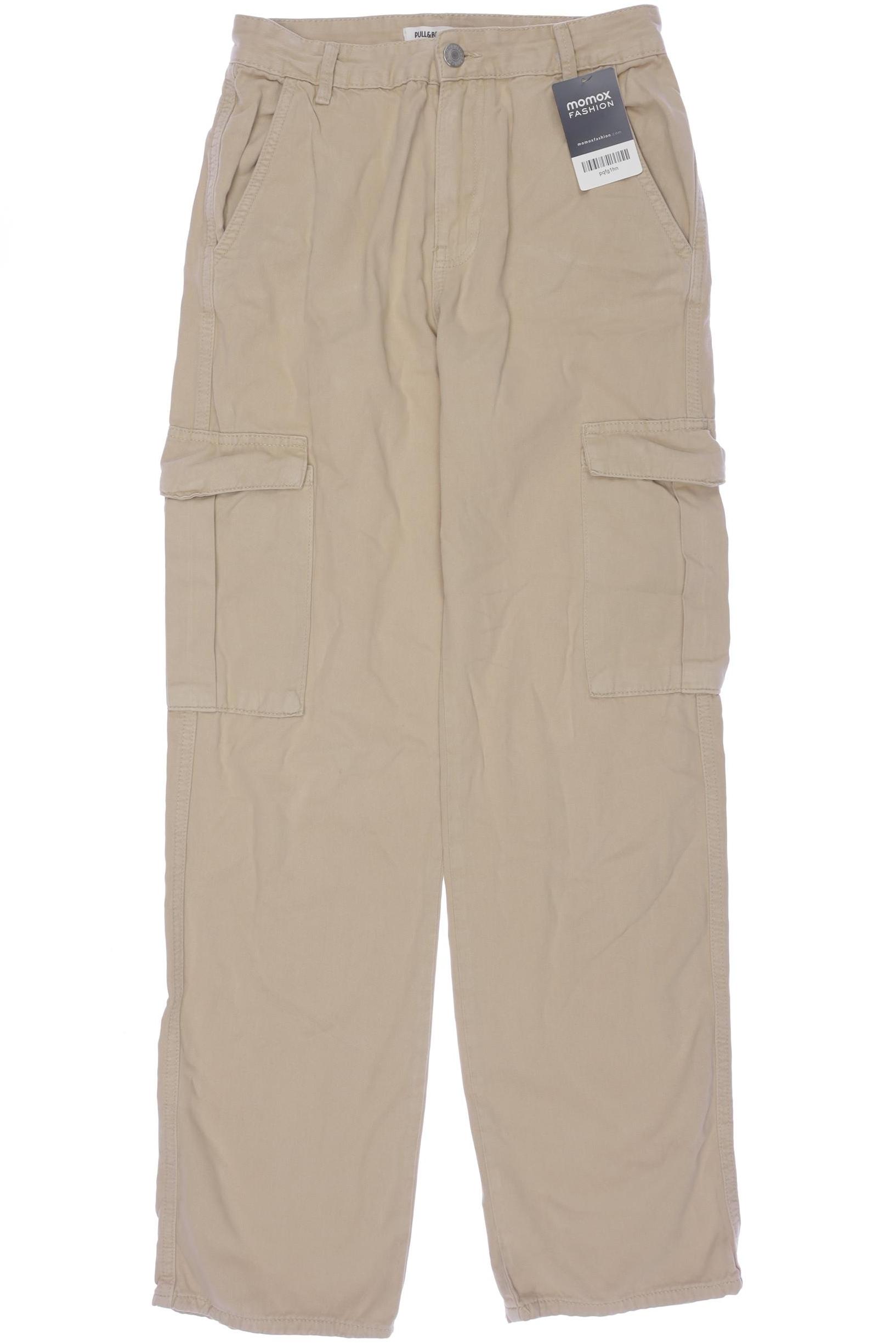 

Pull & Bear Damen Stoffhose, beige, Gr. 36