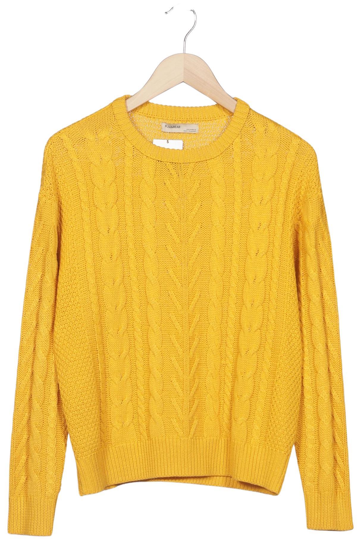 

Pull & Bear Damen Pullover, gelb, Gr. 38